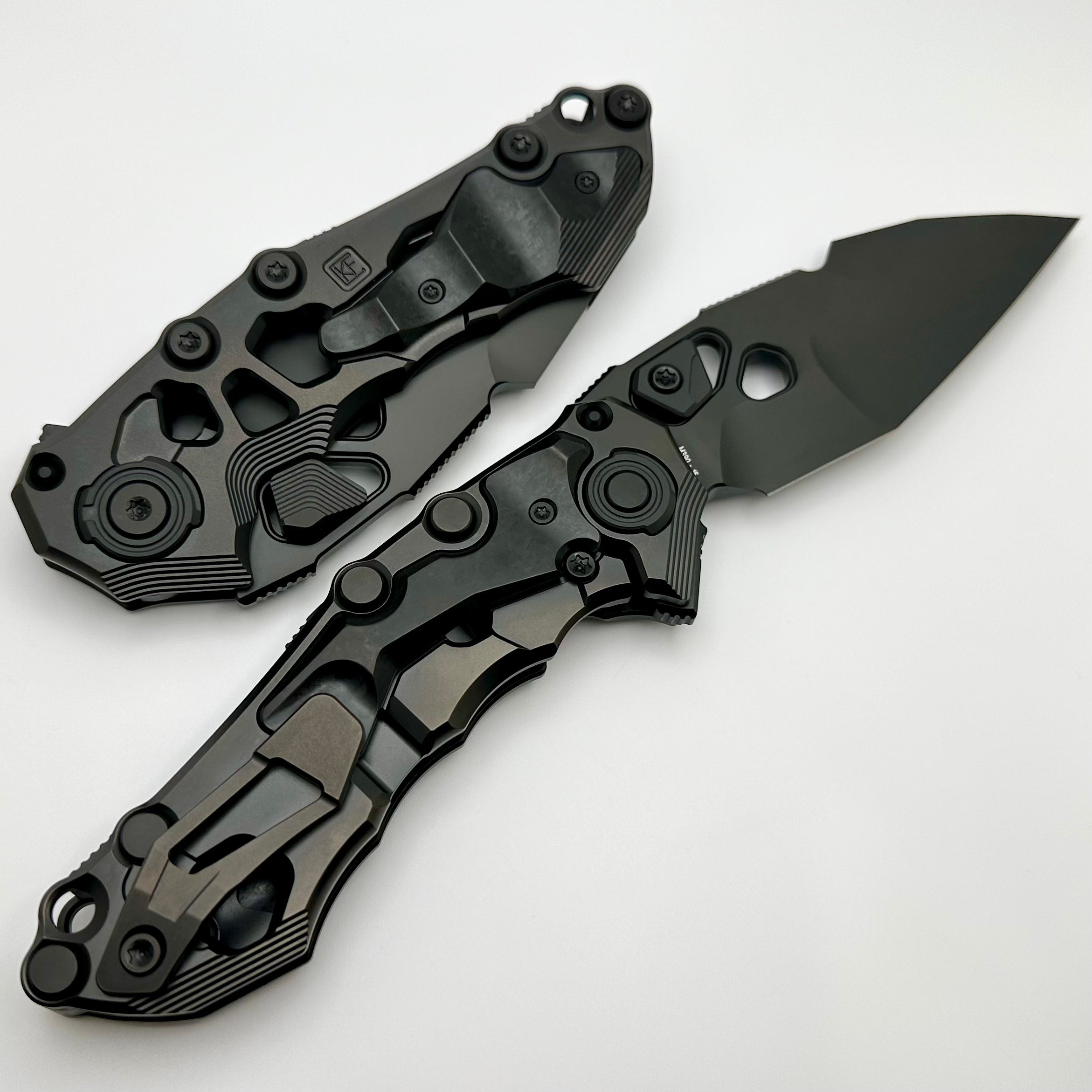 Custom Knife Factory Traktor DLC Titanium/Carbon Fiber & DLC M390