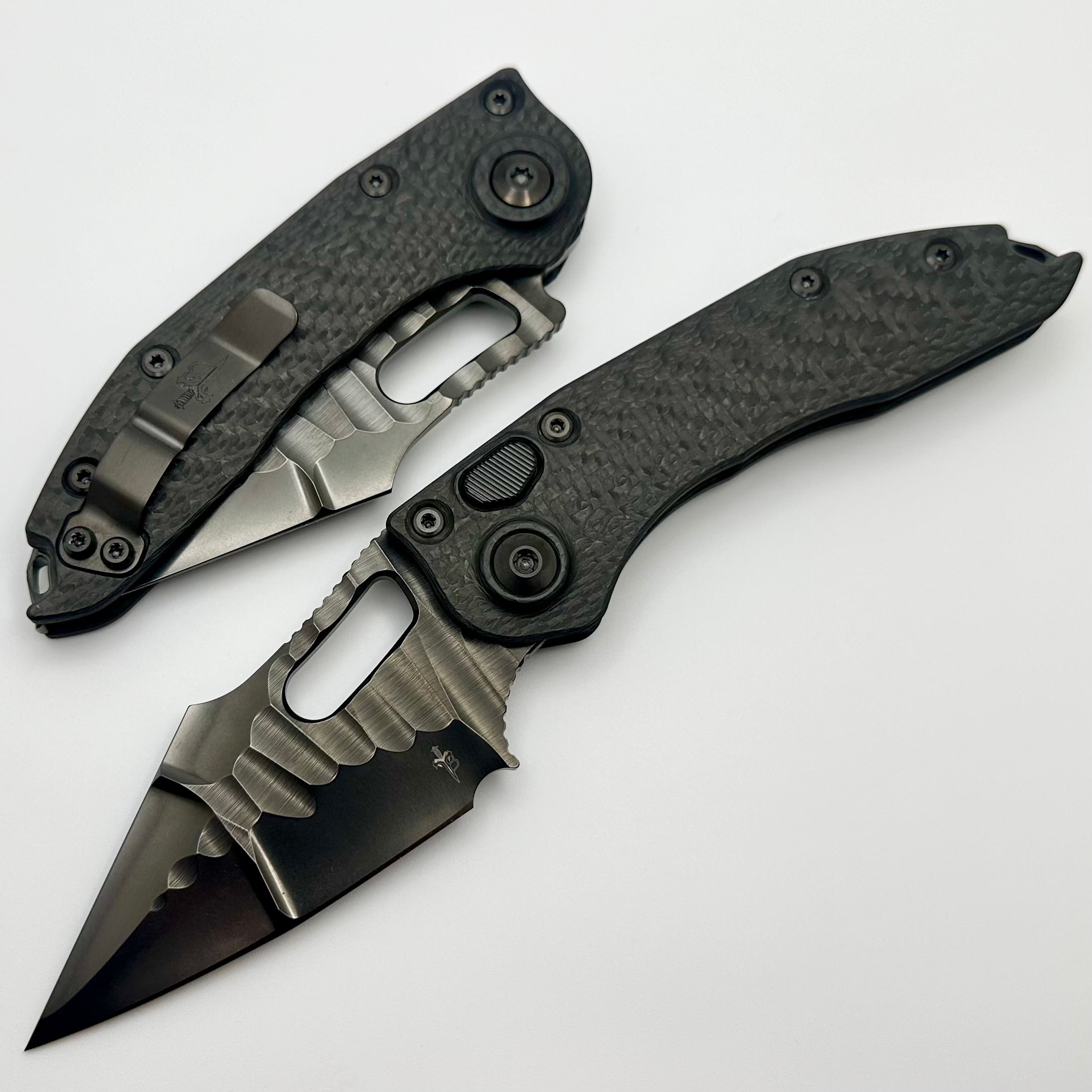 Marfione Custom Knives & Borka Blades Stitch Auto Rockstar DLC w/ Carbon Fiber