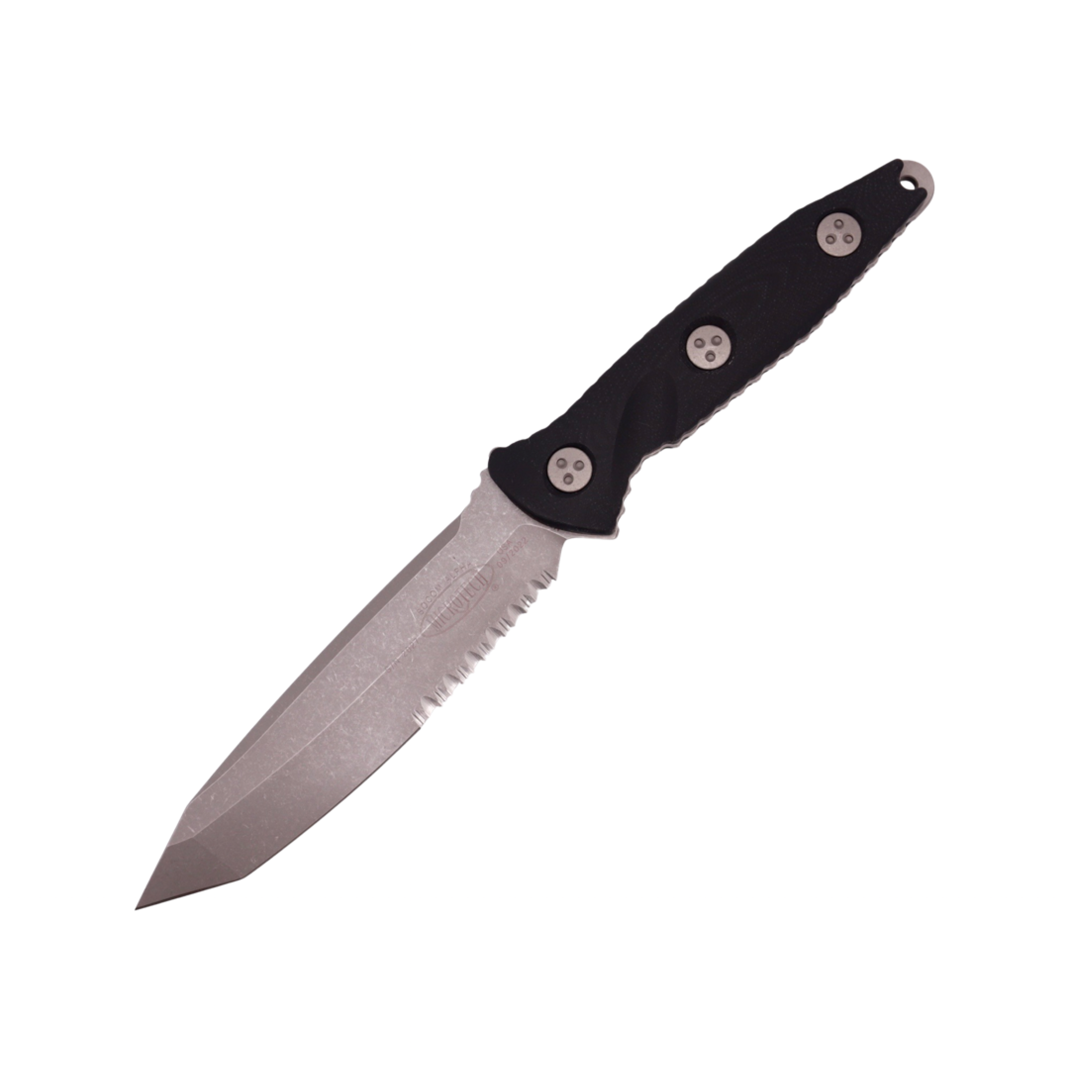 Microtech Socom Alpha Tanto Apocalyptic Partial Serrated 114-11AP