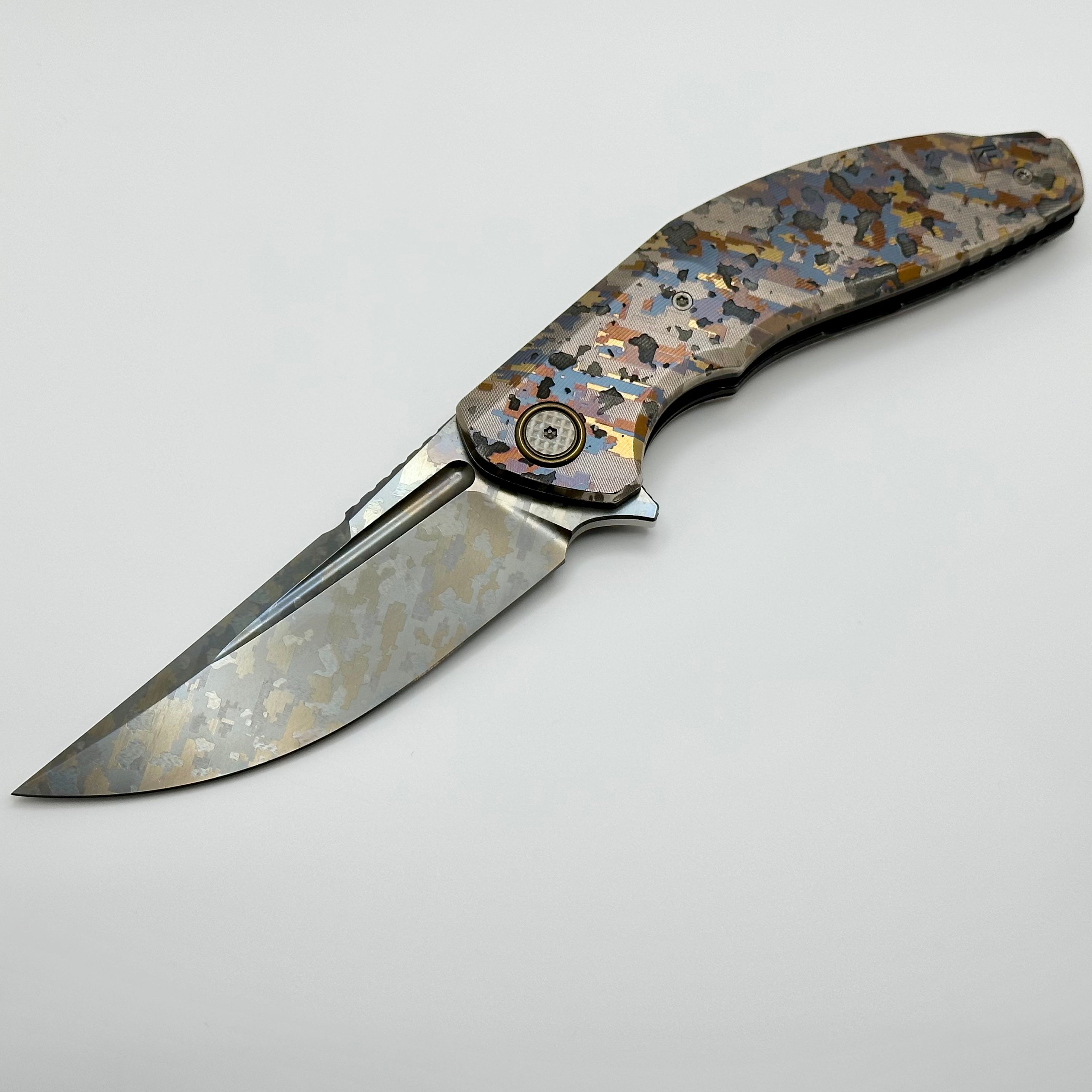 Custom Knife Factory ONE OFF Camo Titanium Marauder