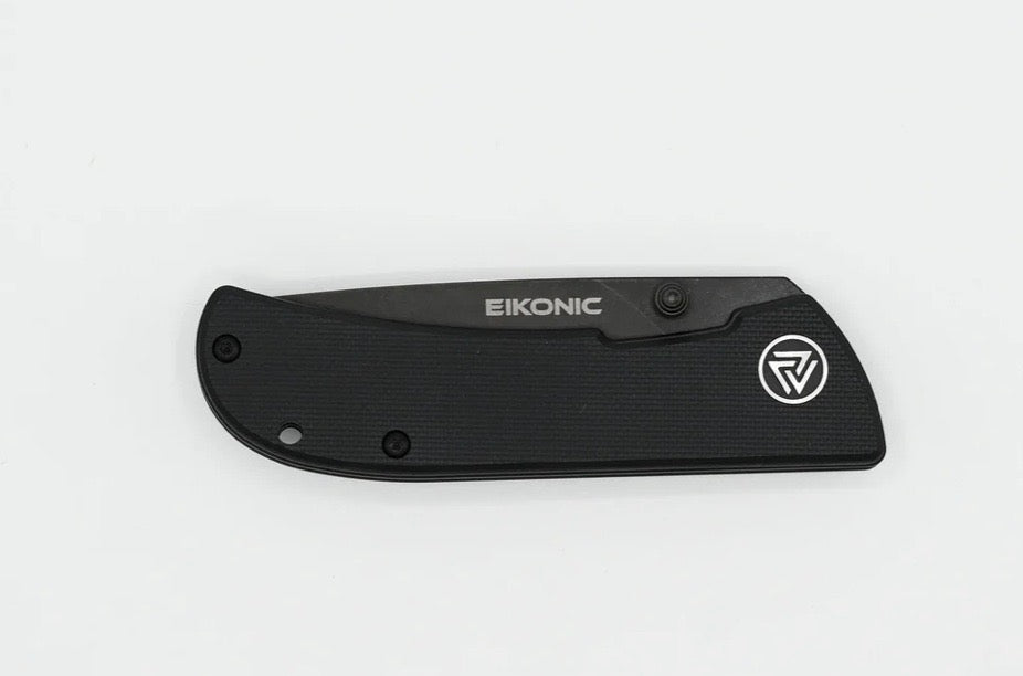 Eikonic Knives Fairwind Night Black G-10 & Black D2 220BB