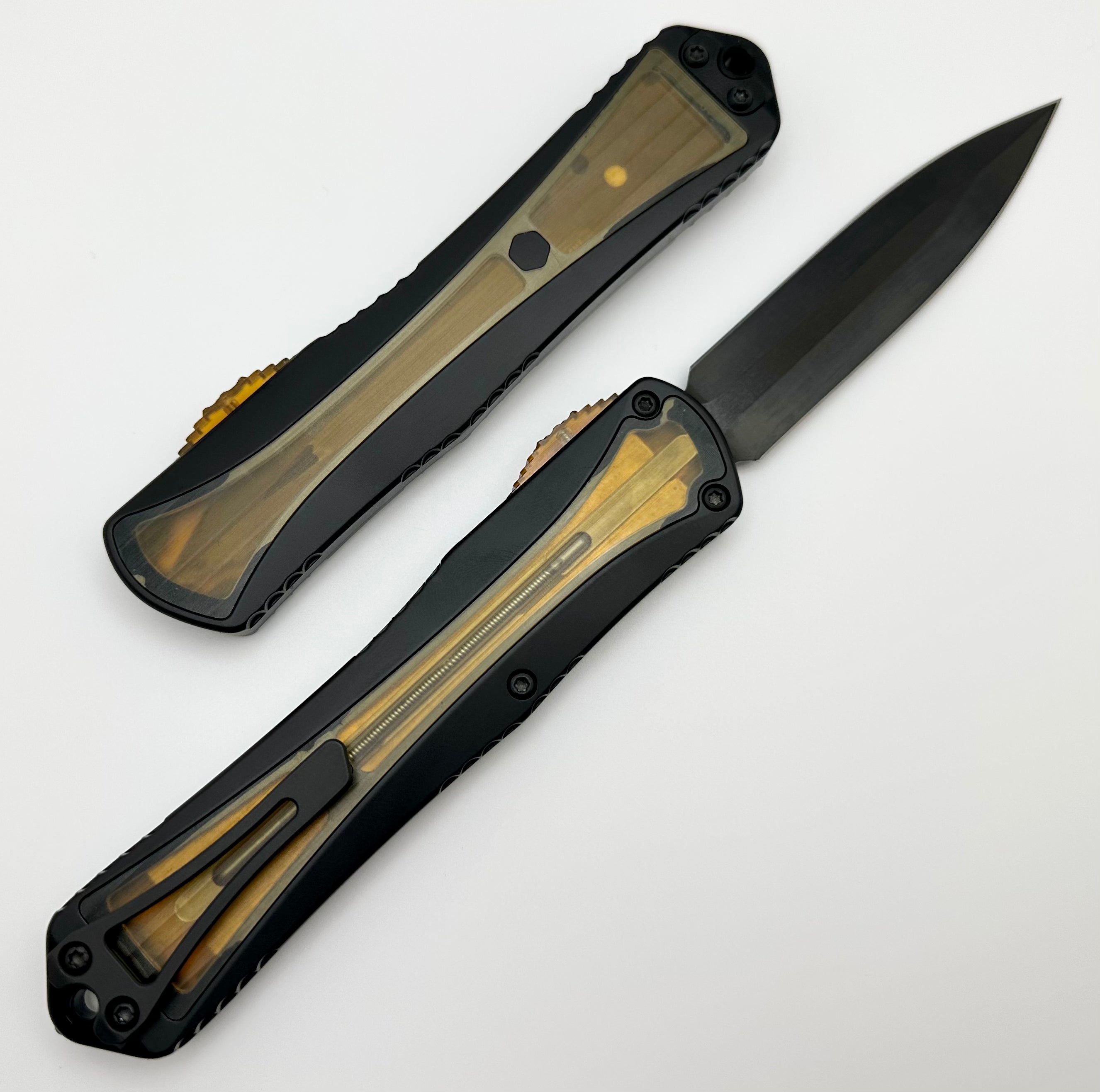 Heretic Knives Manticore X Double Edge DLC w/ Ultem Inlays & Button H032-6A-ULTEM