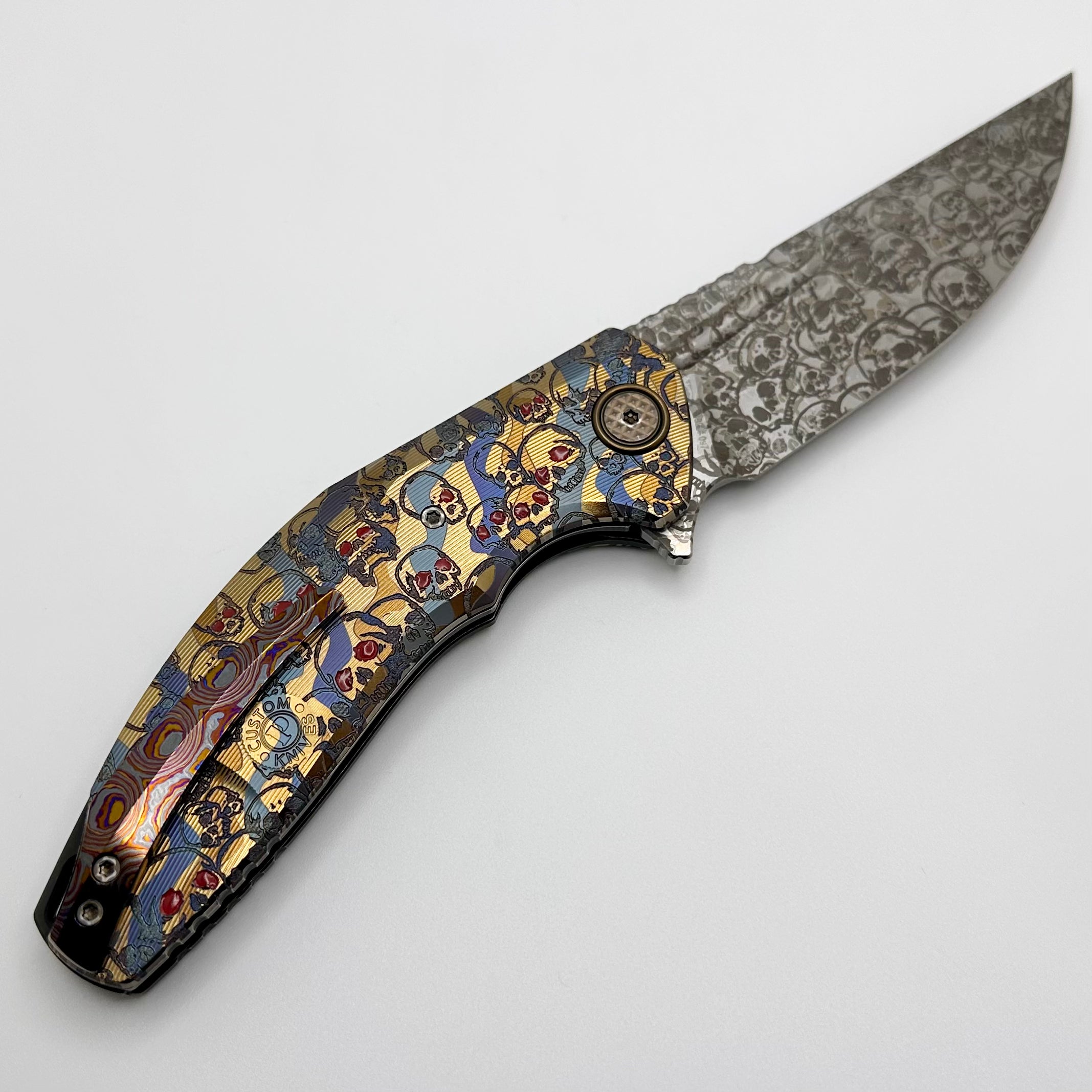 Custom Knife Factory ONE OFF Skulls Titanium Marauder