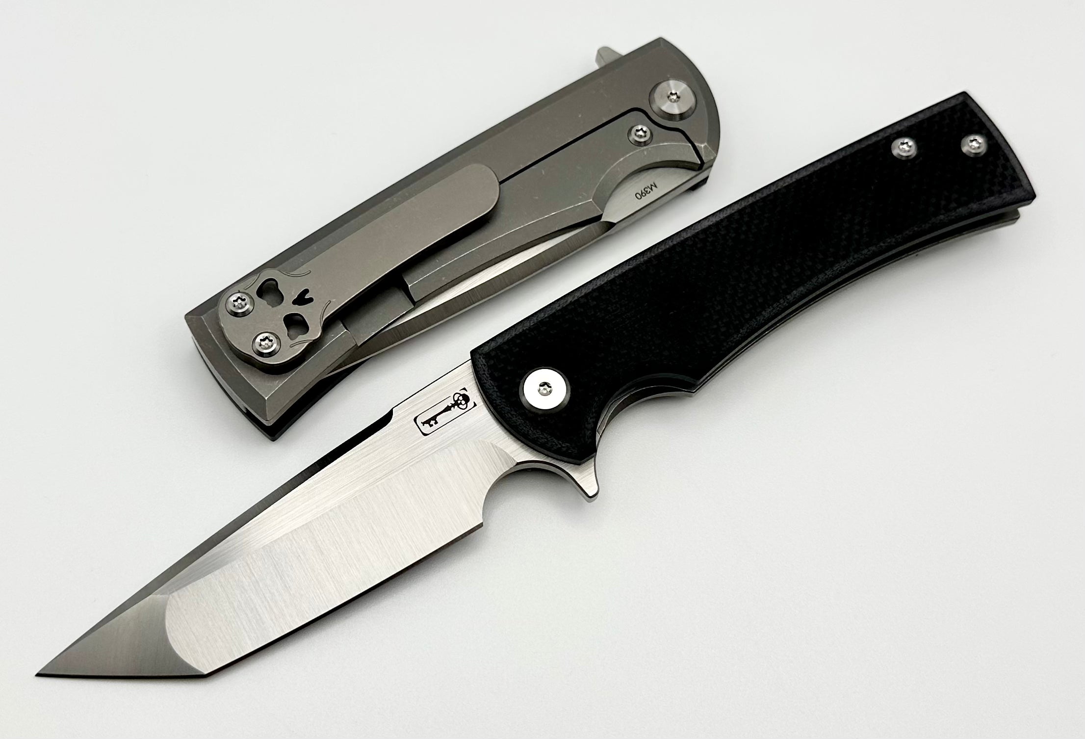 Chaves Knives Street Liberation Tanto M390 Flipper & Black G-10