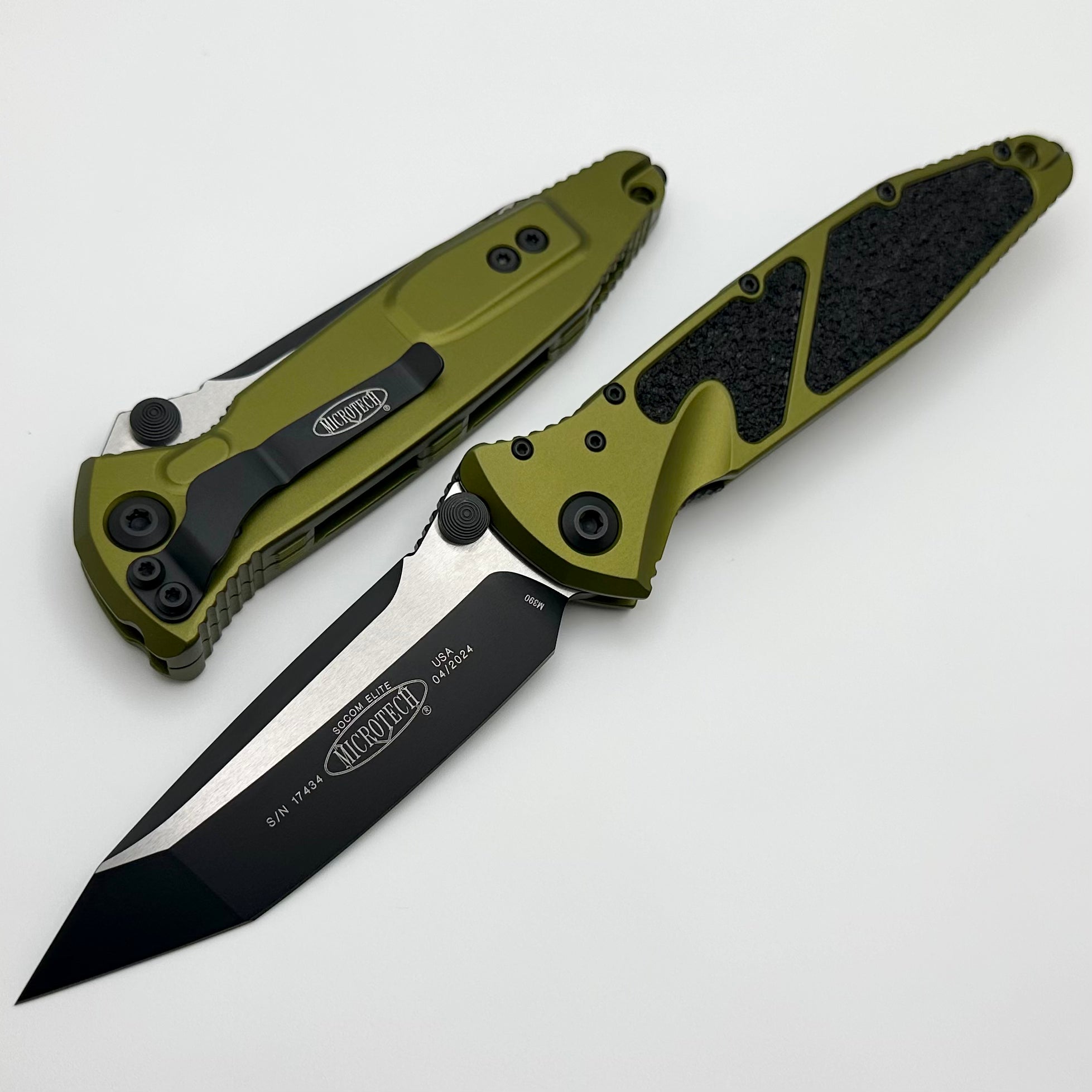 Microtech Socom Elite Tanto Edge Manual OD Green Standard 161-1OD