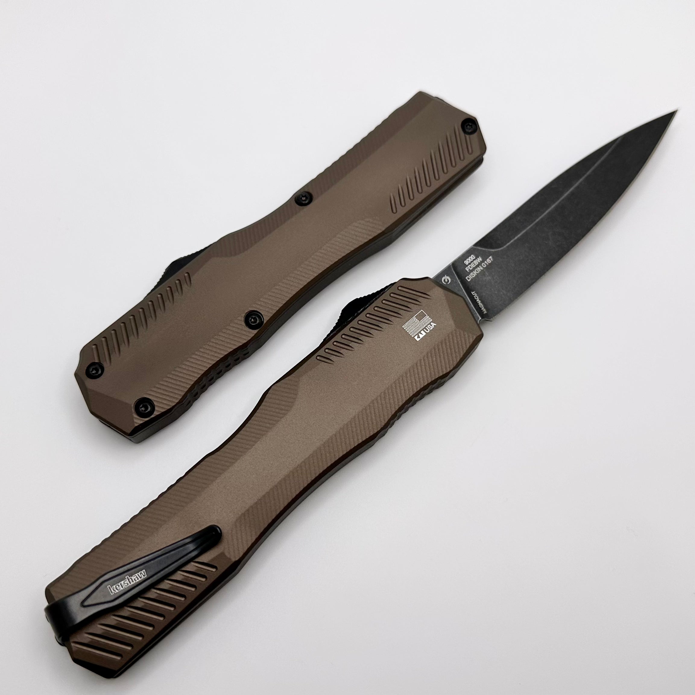 Kershaw Livewire Dark Earth Aluminum & Black Wash MagnaCut 9000FDEBW