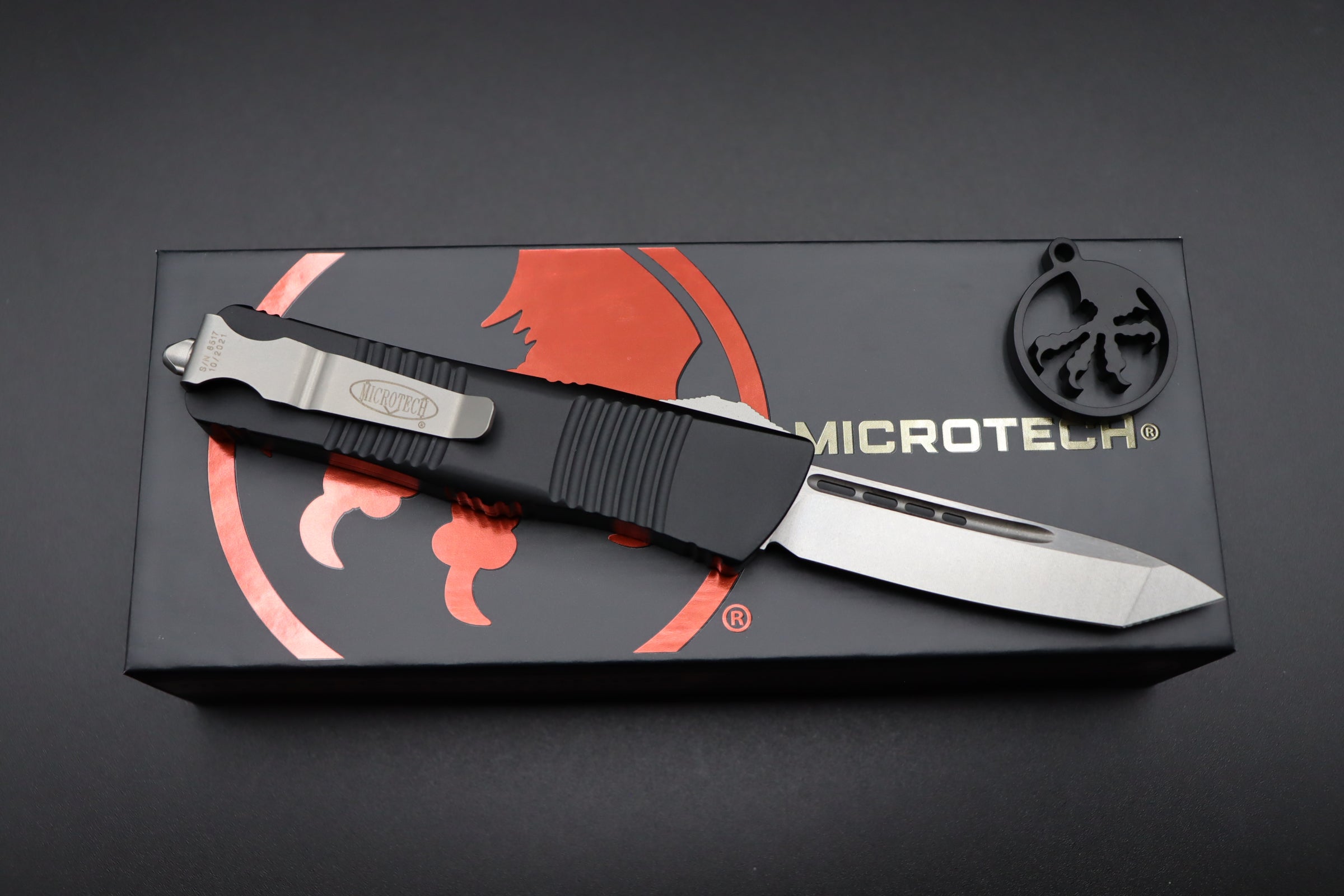 Microtech Troodon Tanto Stonewash Standard 140-10