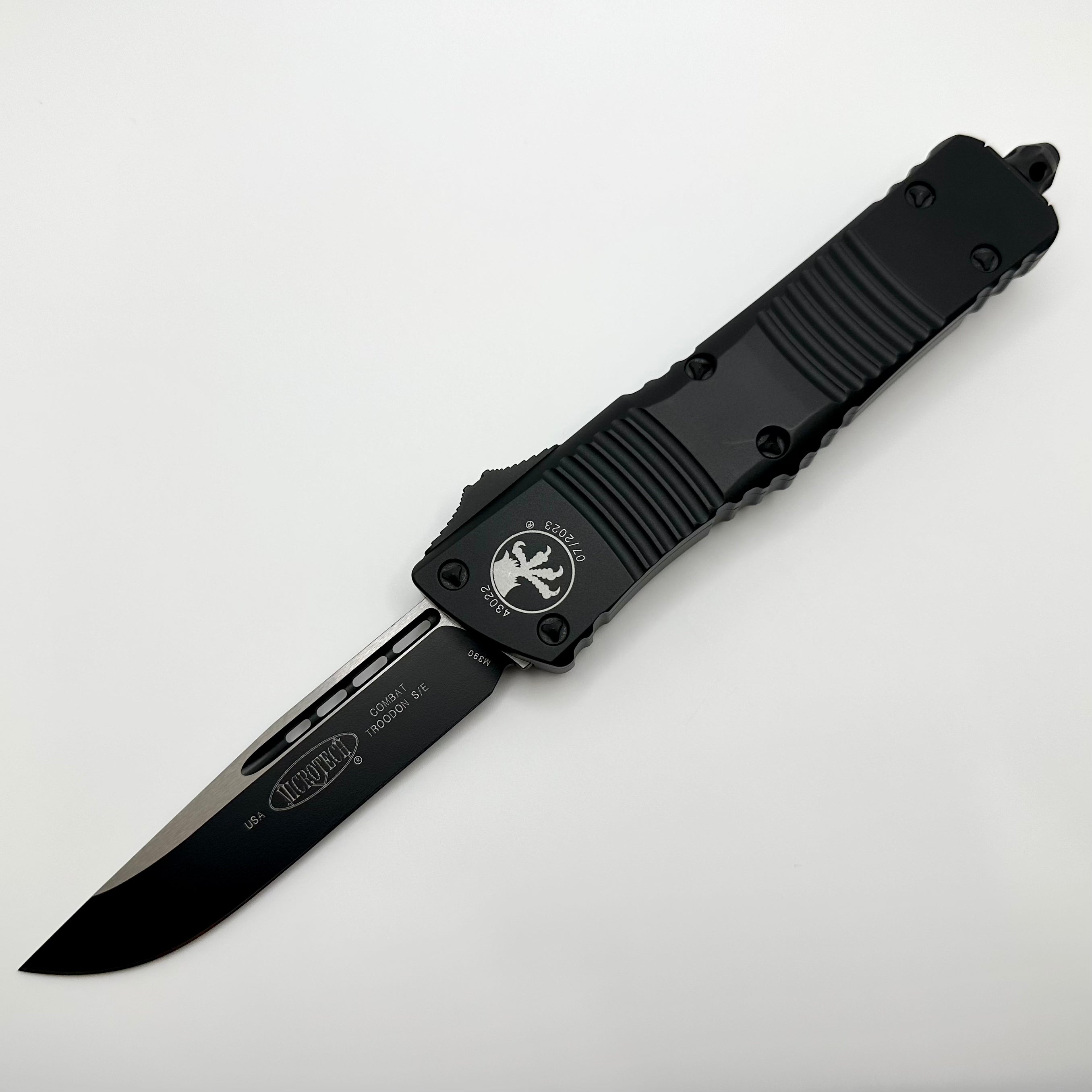 Microtech Combat Troodon Single Edge Black Tactical Standard 143-1T PRE OWNED