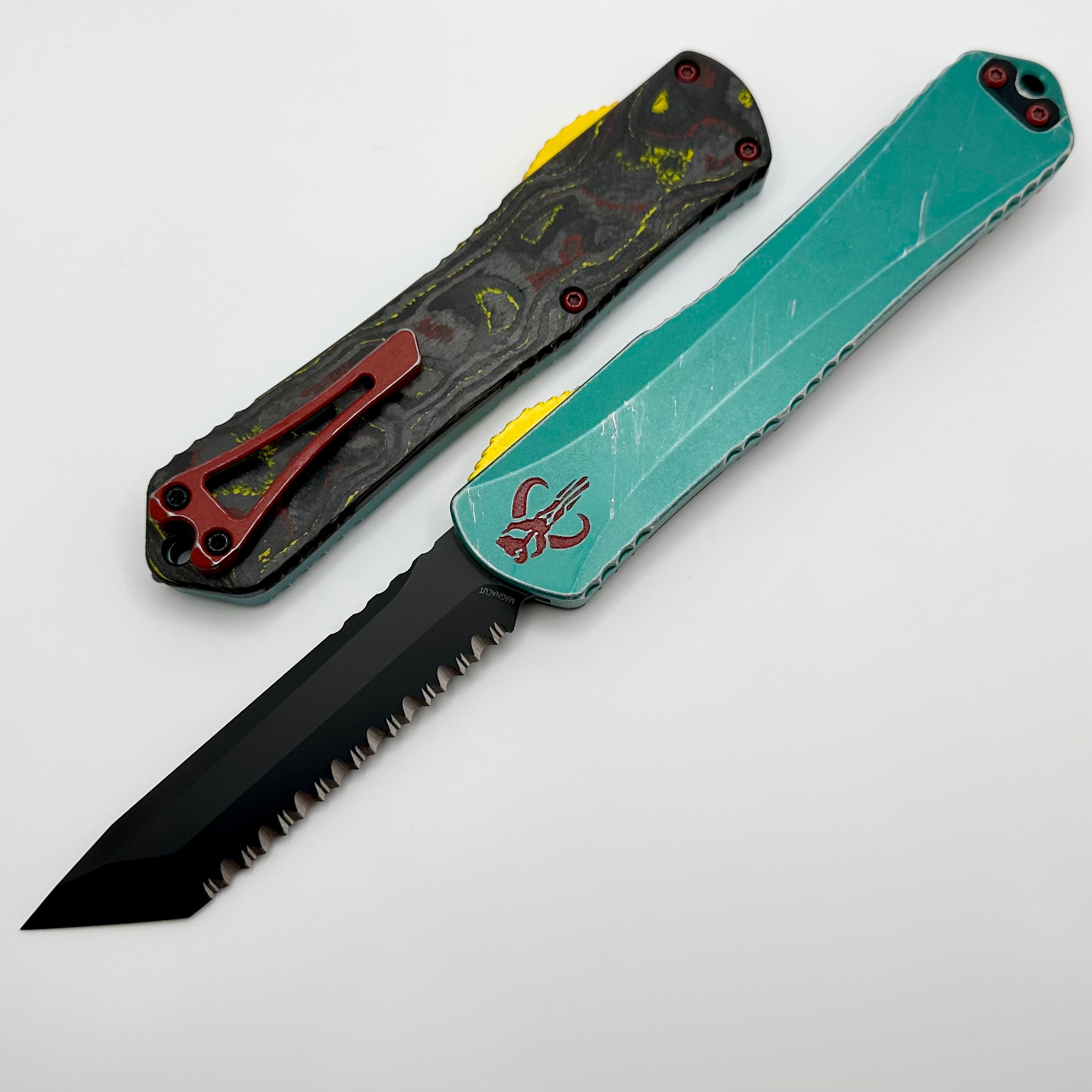 Heretic Knives Manticore X Bounty Hunter Full Serrated DLC Tanto H031-6C-BOUNTY