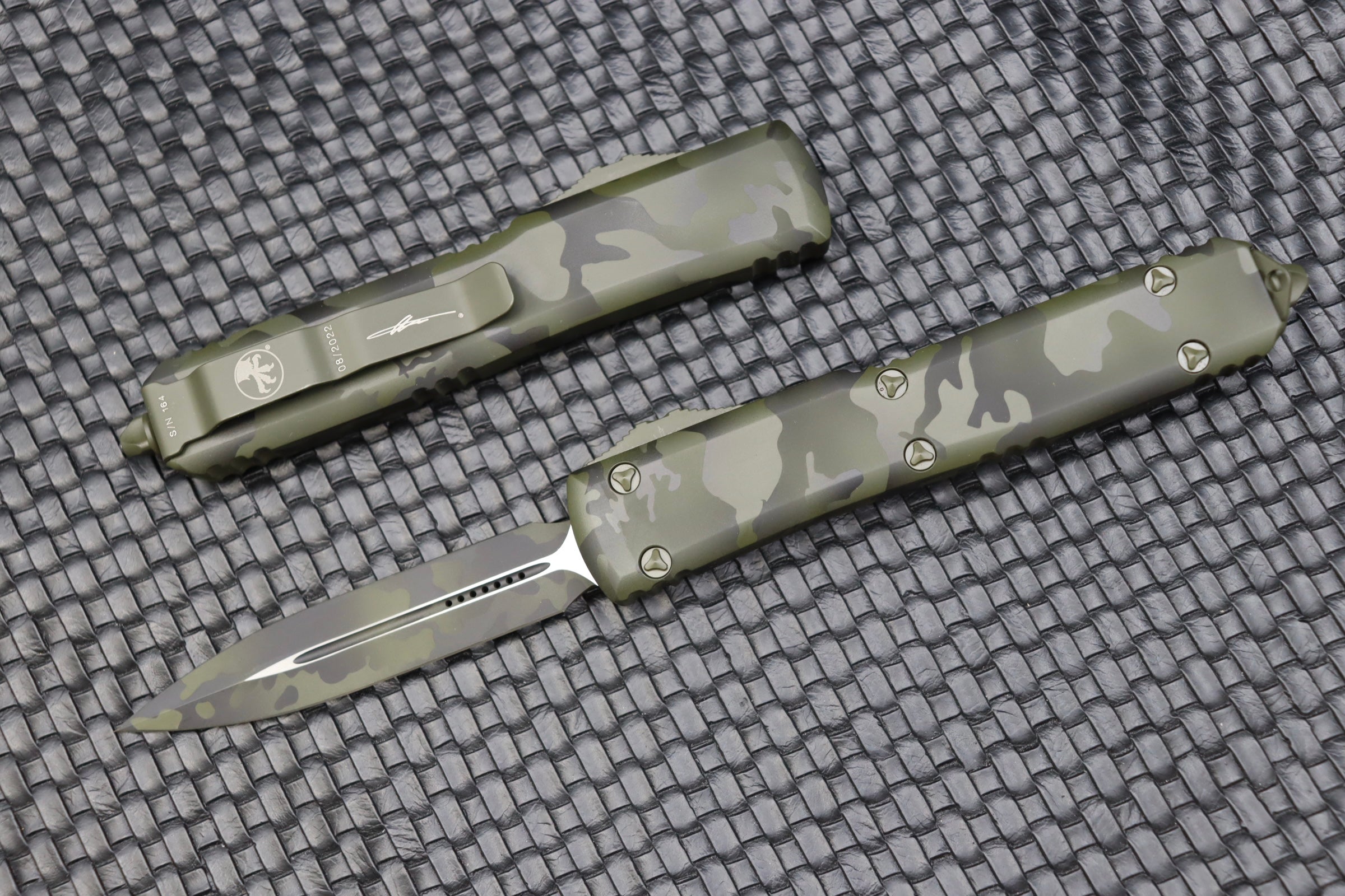 Microtech Ultratech Double Edge OD Green Camo 122-1OCS