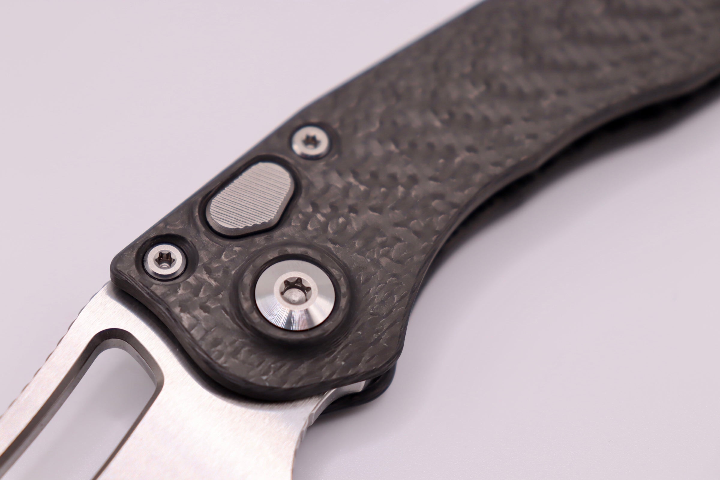 Marfione Custom & Borka Blades Custom Diamondwash & Carbon Fiber Stitch