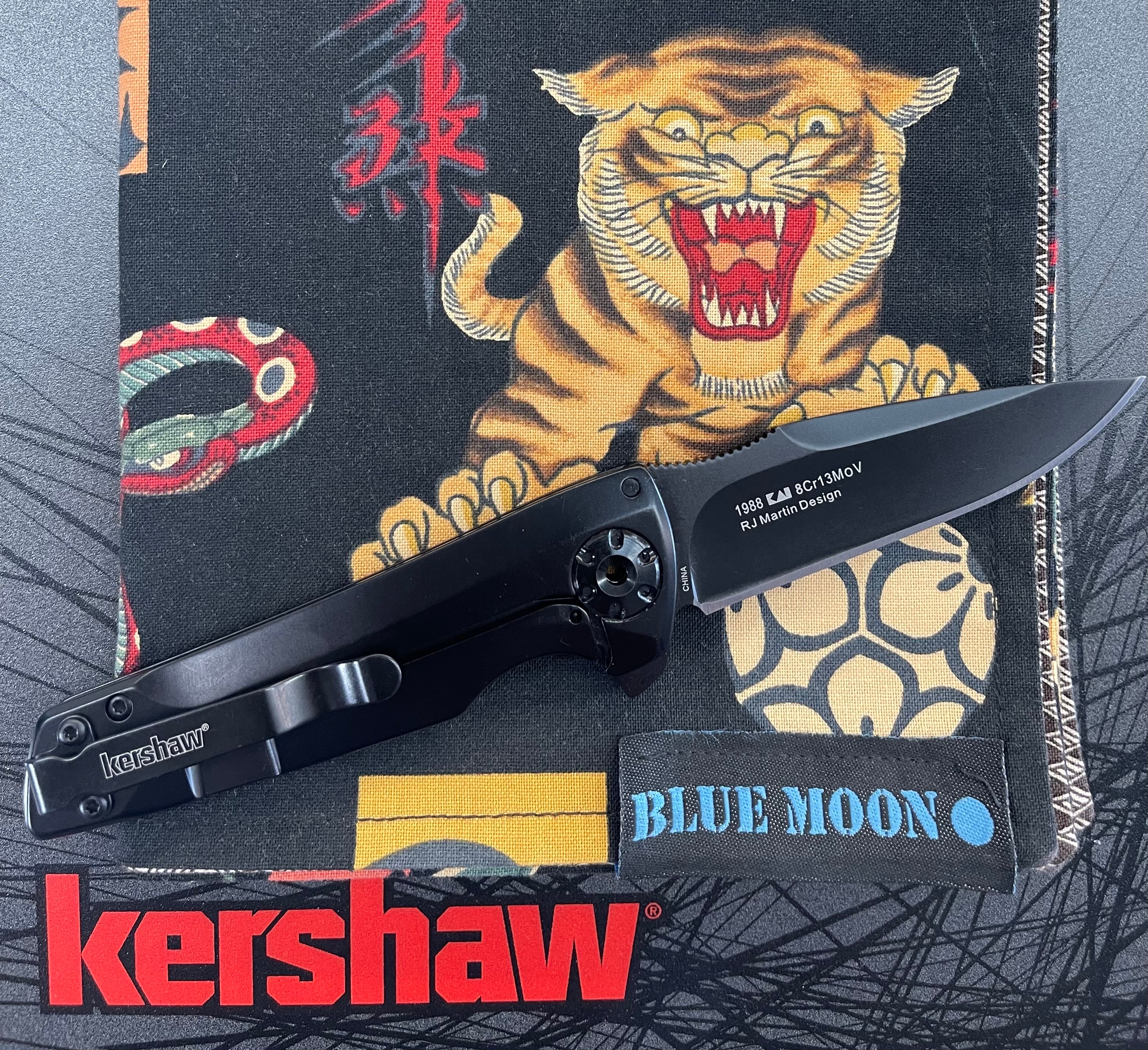 Kershaw Flythrough Frame Lock Knife (3 Black) 1988