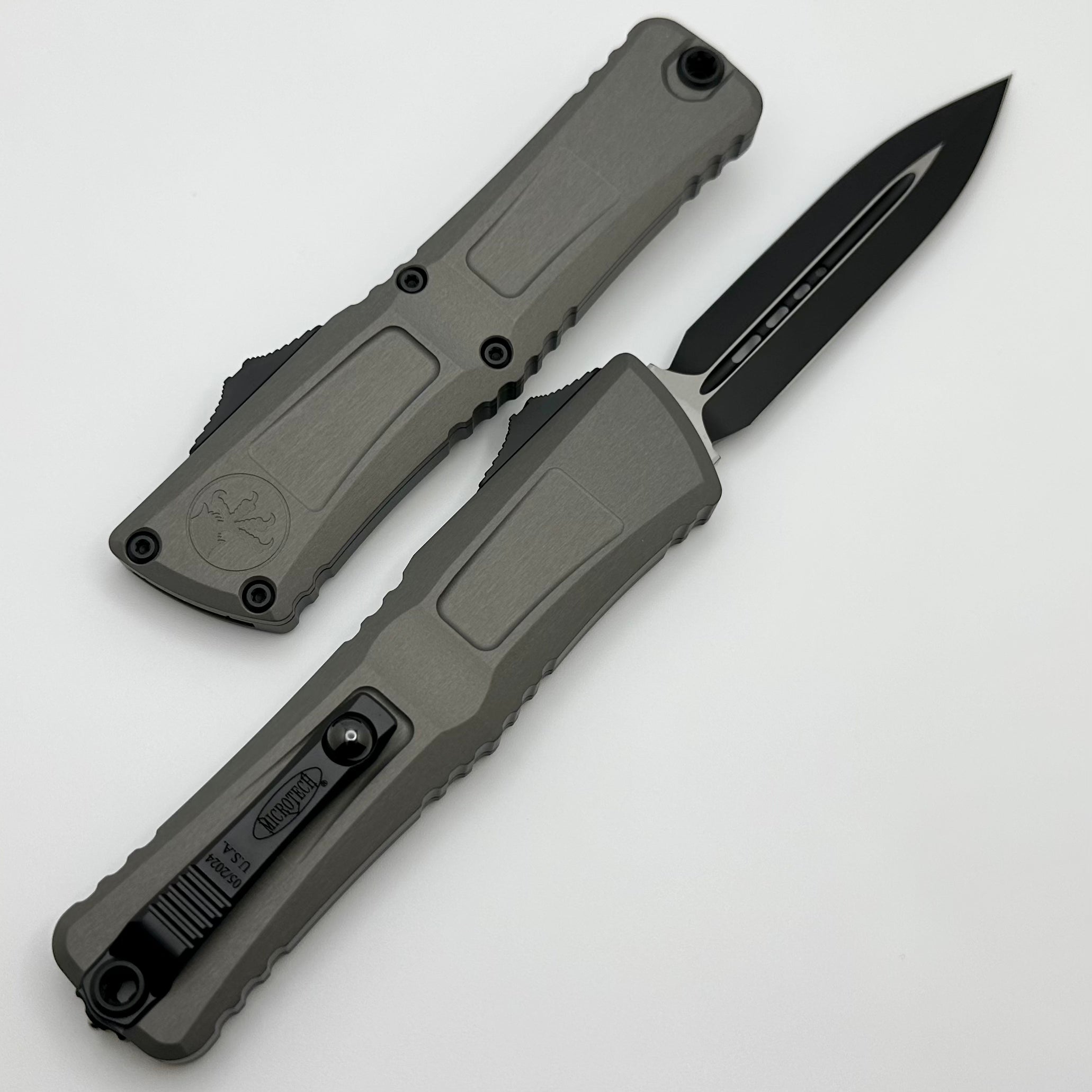 Microtech Knives Combat Troodon Gen III Natural Clear w/ Black Double Edge 1142-1NC