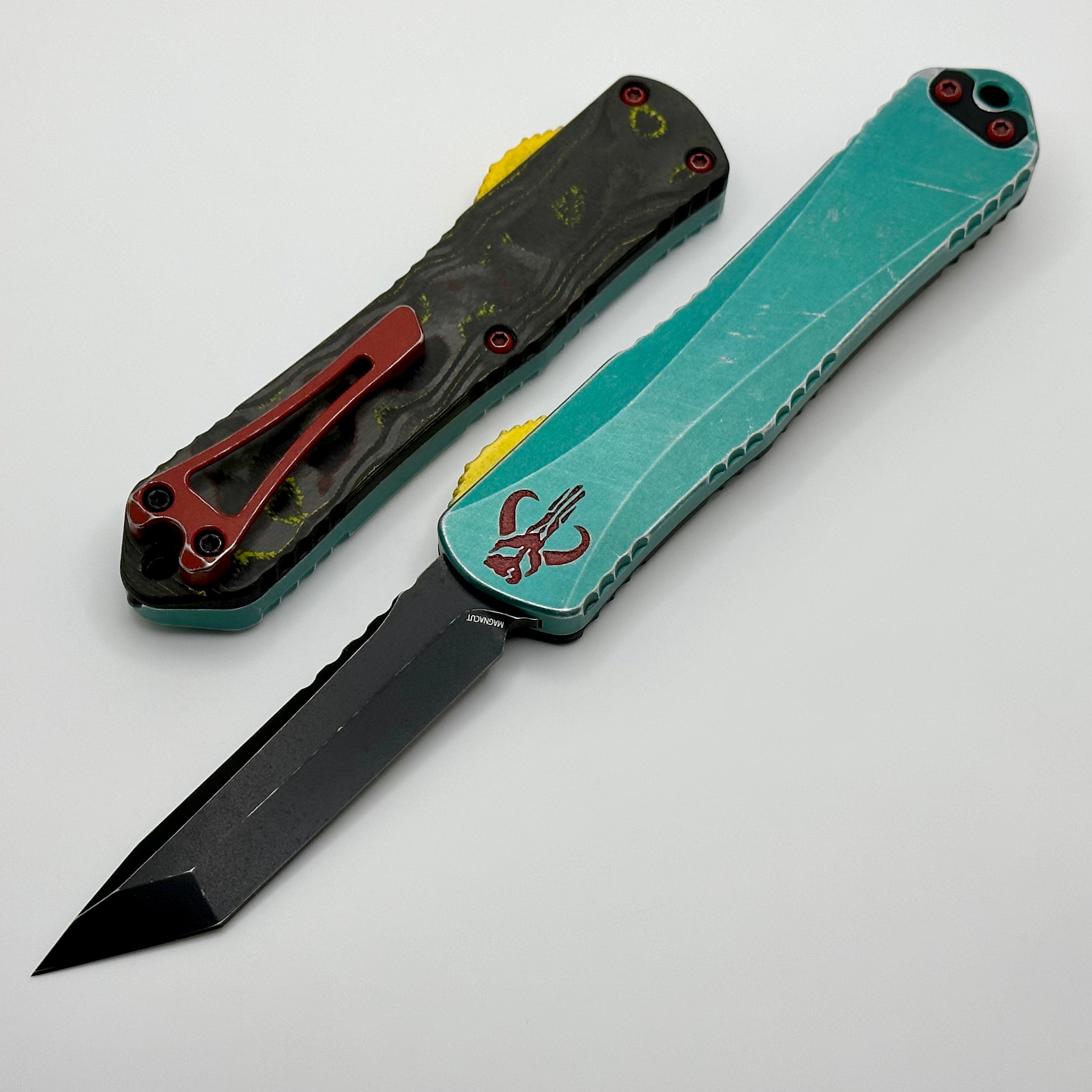 Heretic Knives Manticore E Bounty Hunter w/ Tanto Battle Black MagnaCut H027-8A-BOUNTY