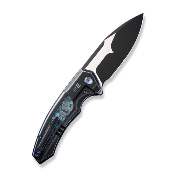 We Knife Hyperactive Flipper Titanium w/ Arctic Storm Fat Carbon Handle & Vanax WE23030-3