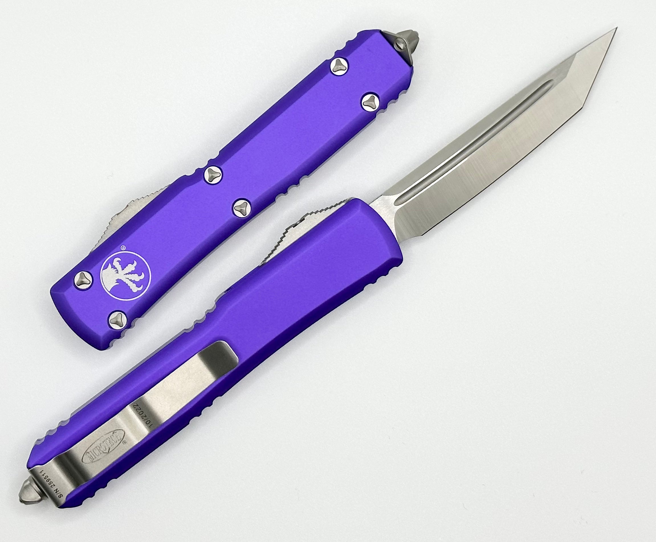 Microtech Ultratech Tanto Satin Standard & Purple 123-4PU