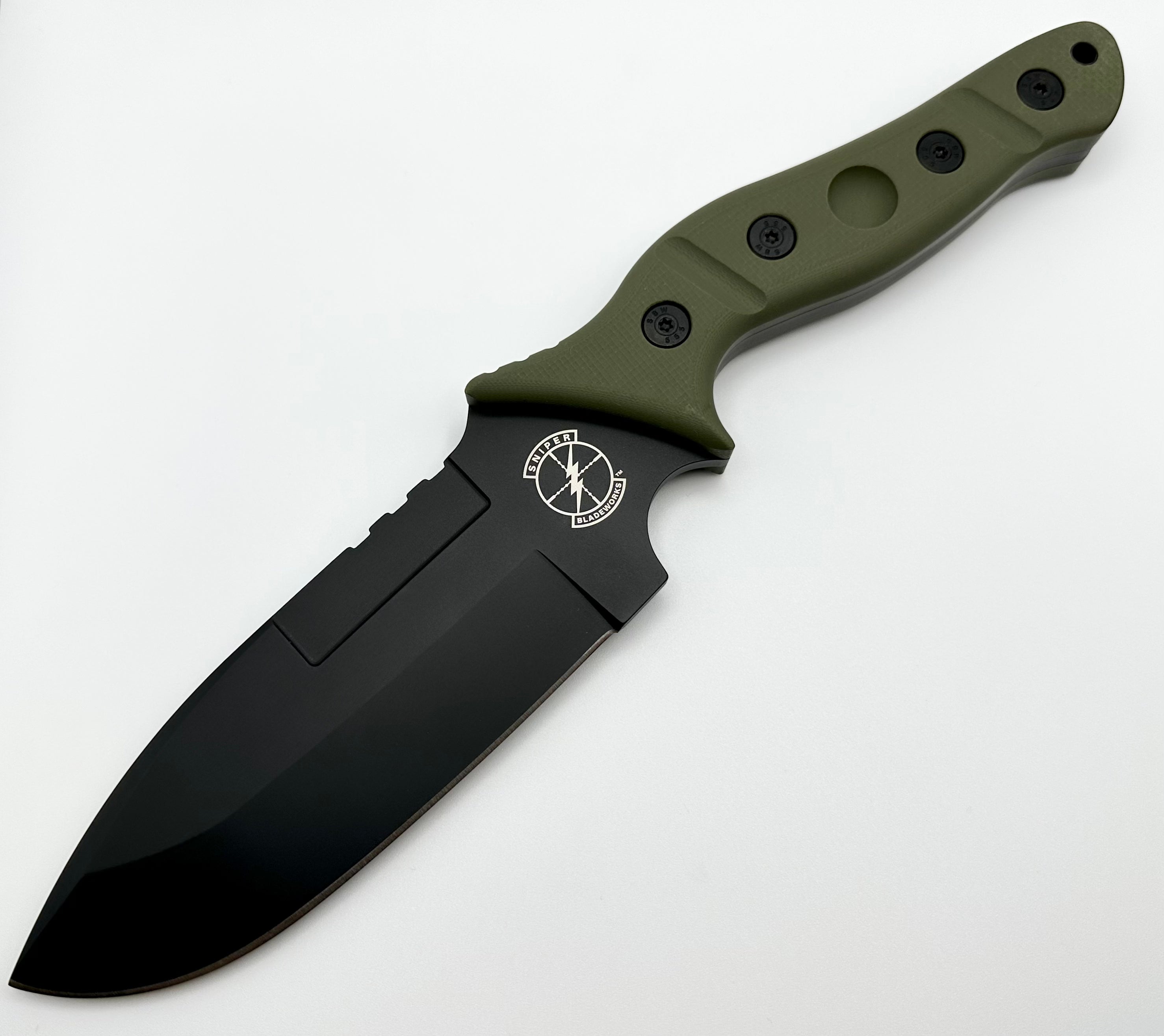 Sniper Bladeworks Mamu OD Green G-10 & PVD 420HC MAMUODGBLK