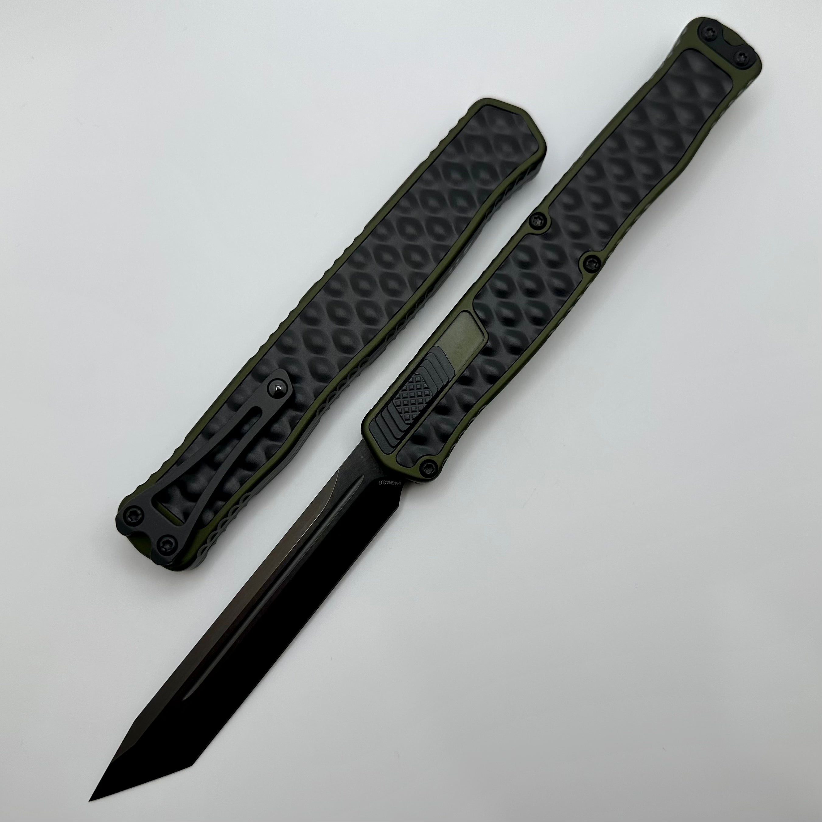 Heretic Knives Cleric II 2 OD Green & DLC Tanto Magnacut H019-6A-ODGRN