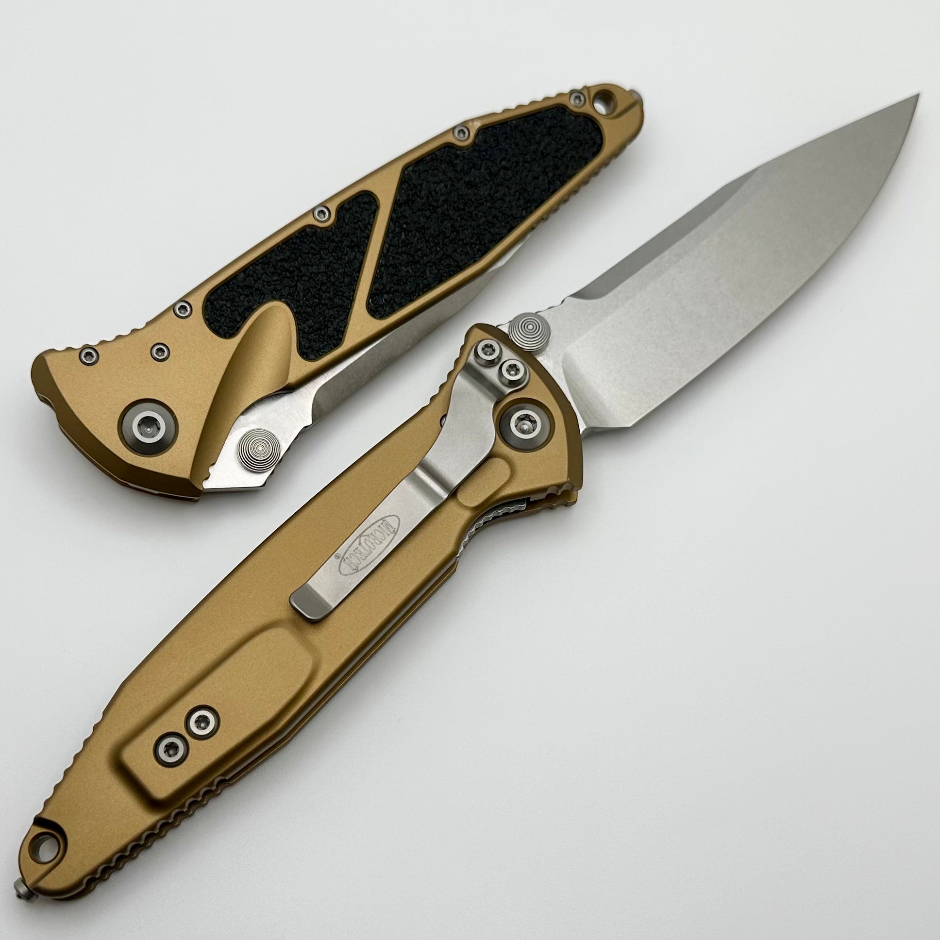 Microtech Socom Elite S/E Manual Tan Stonewash Standard 160-10TA