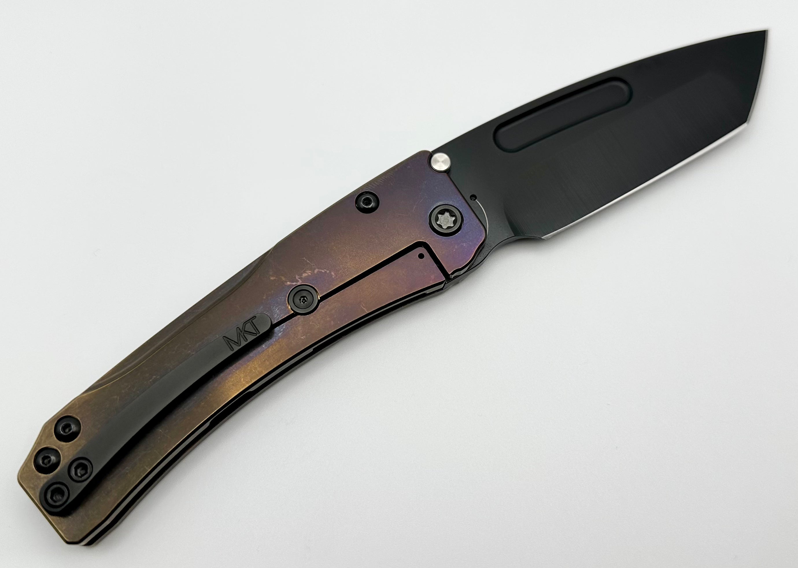 Medford Knife Slim Midi PVD S45 Tanto & Bronze-Violet Fade Handles w/ PVD Hardware/Clip