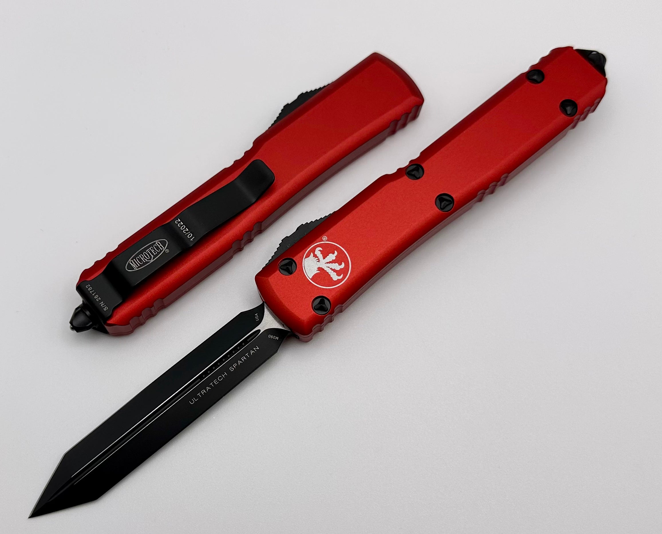 Microtech Ultratech Spartan Black Standard & Red 223-1RD