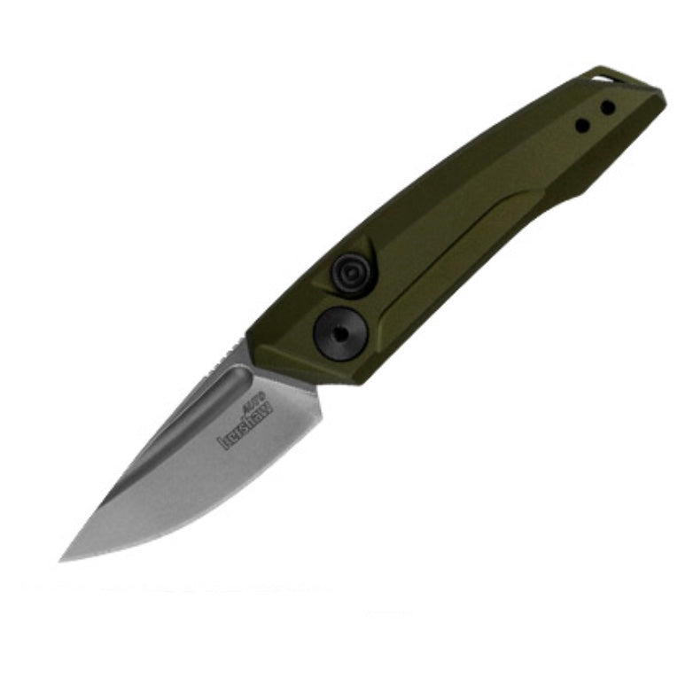 Kershaw Launch 9 Olive Handle & Stonewash CPM154 7250OLSW