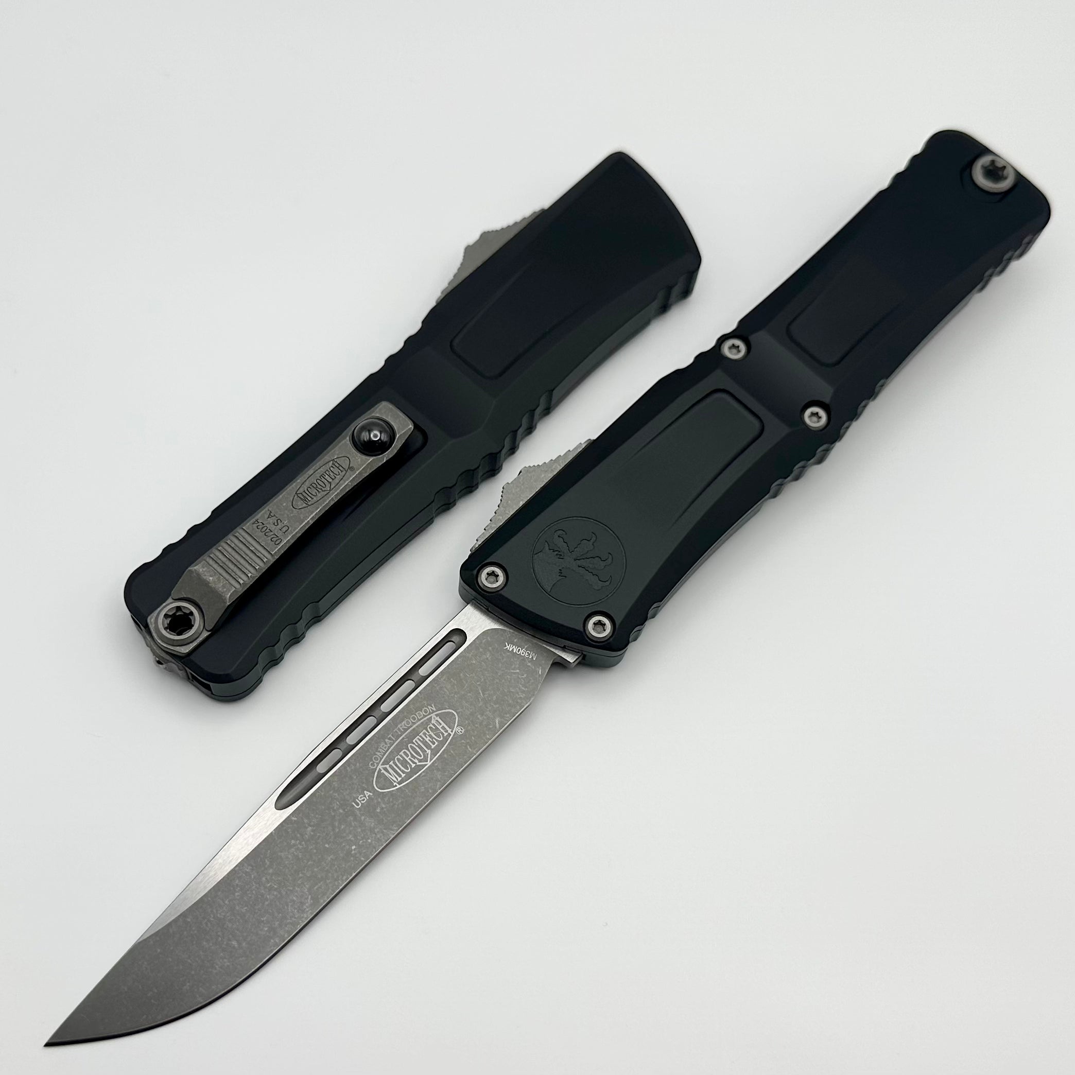 Microtech Knives Combat Troodon Gen III Apocalyptic Single Edge w/ Black Handle 1143-10AP