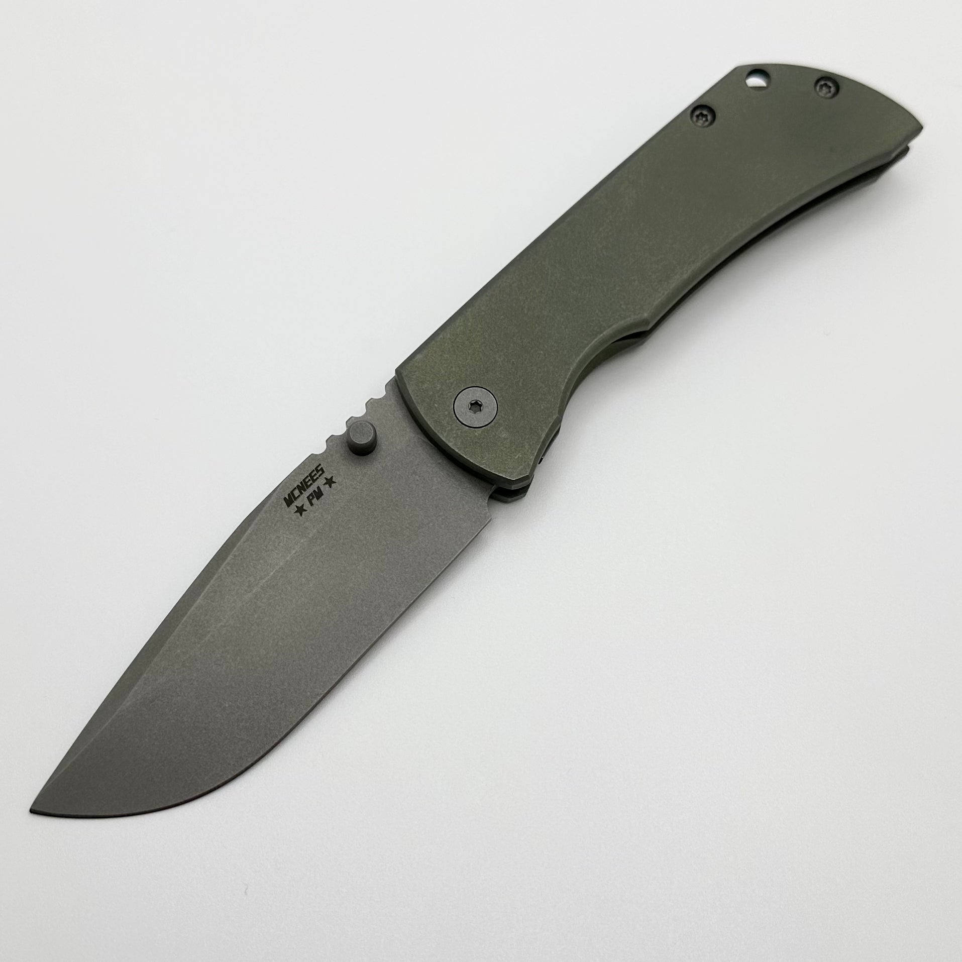 McNees Performance Machined Mac 2 3.5 Matte Green w/ Stonewash MagnaCut