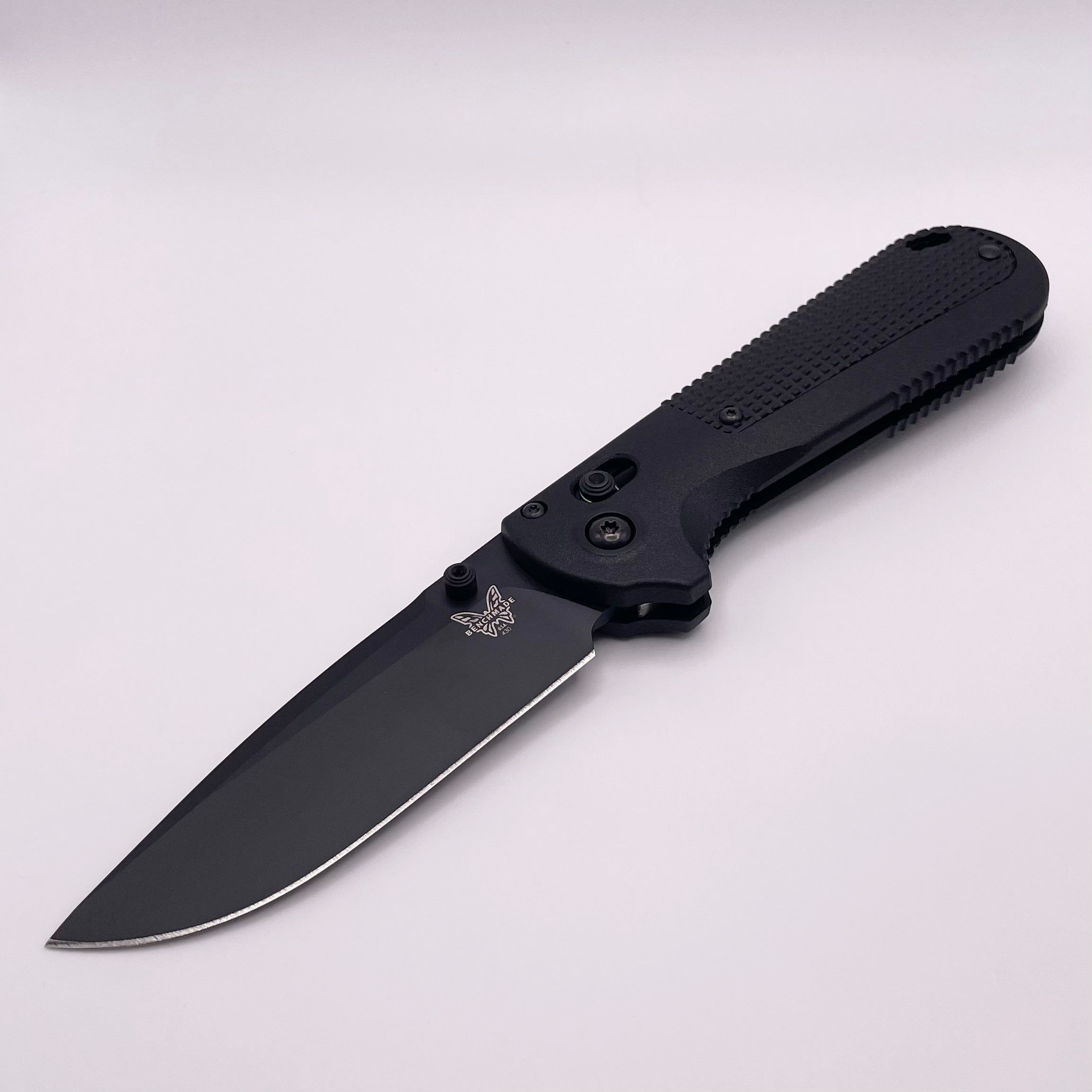 PRE-OWNED Benchmade Redoubt Black Grivory w/ Drop Point D2 430BK-02