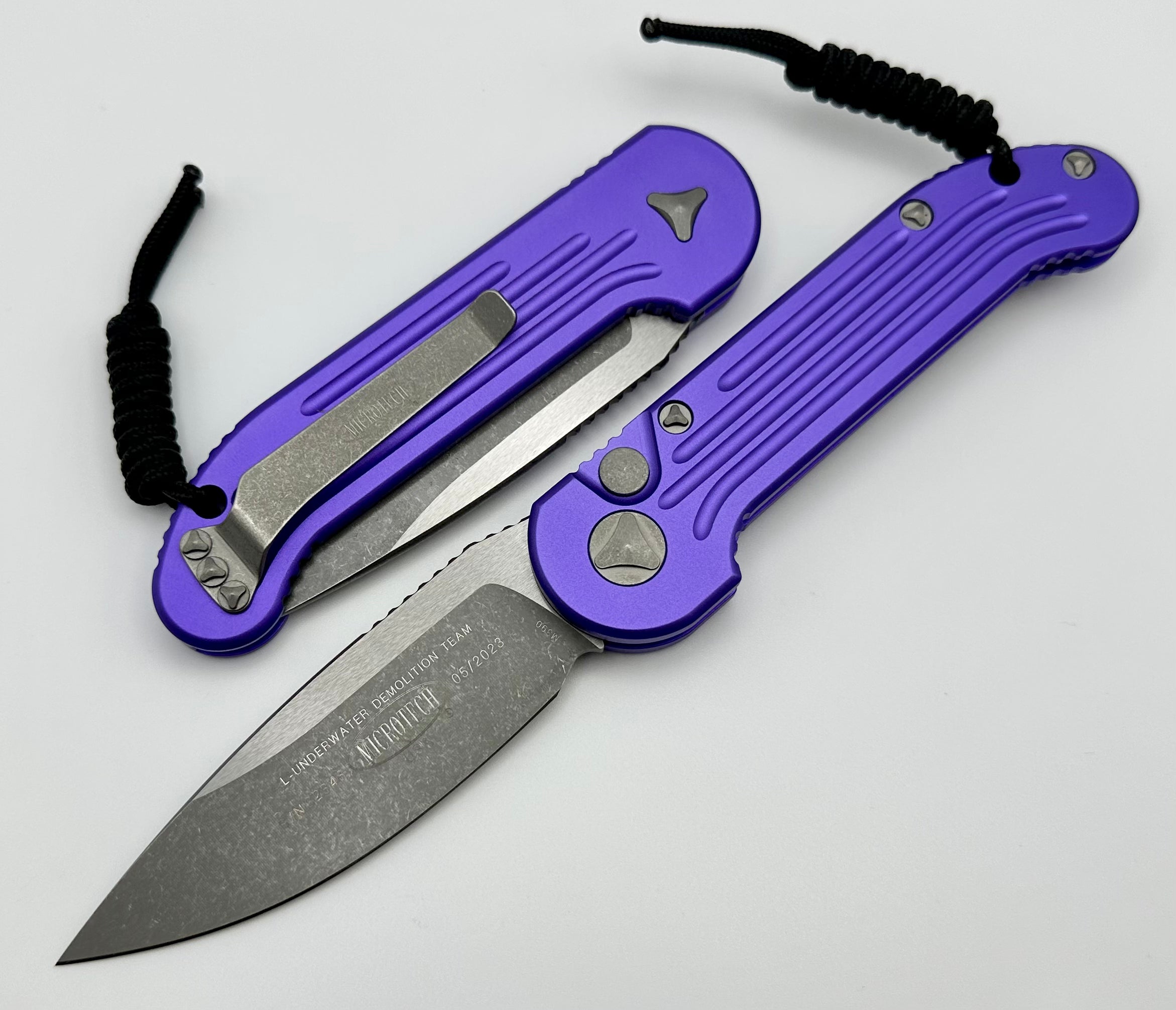 Microtech L.U.D.T Purple & Apocalyptic 135-10APPU