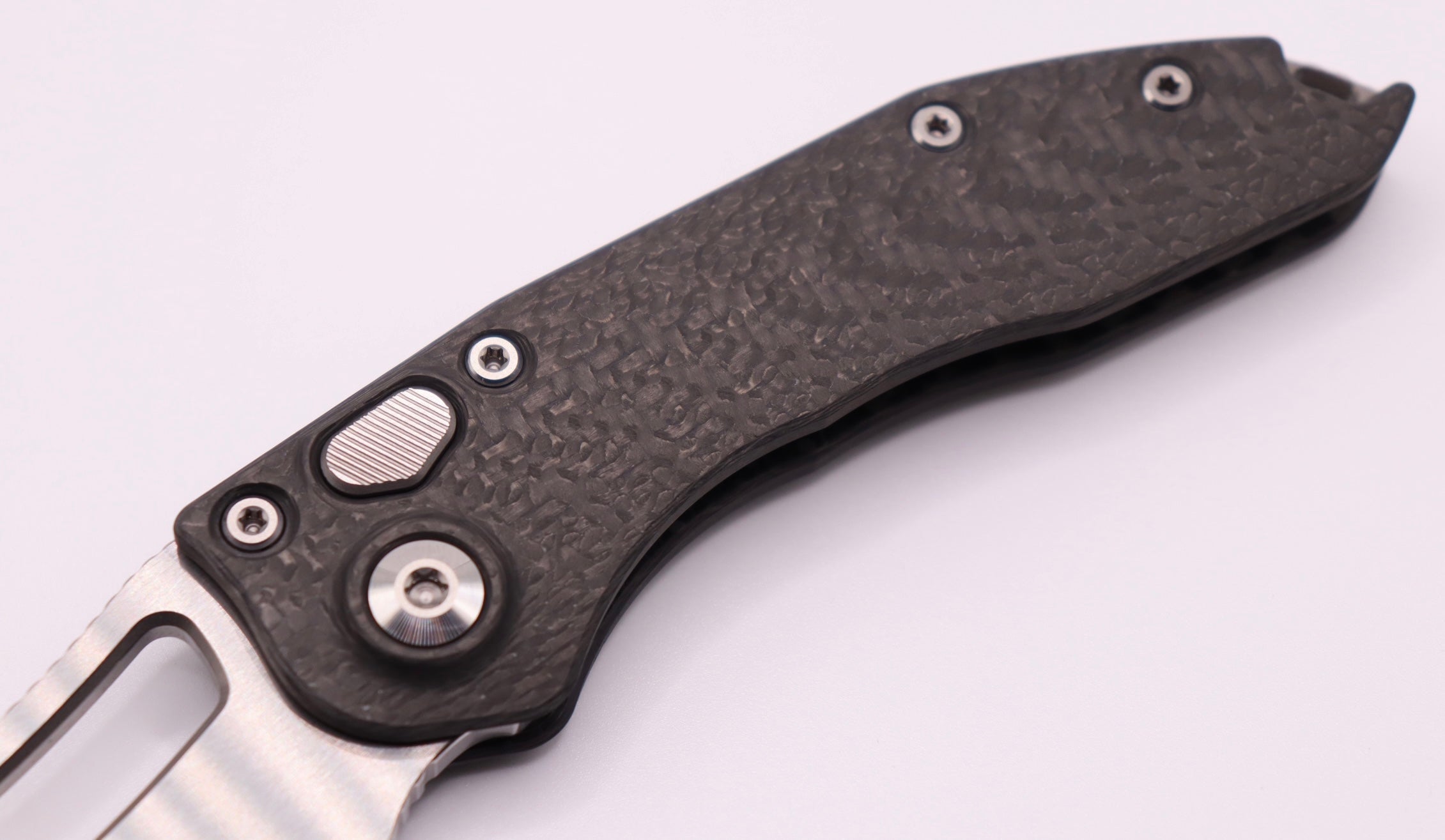 Marfione Custom & Borka Blades Custom Diamondwash & Carbon Fiber Stitch