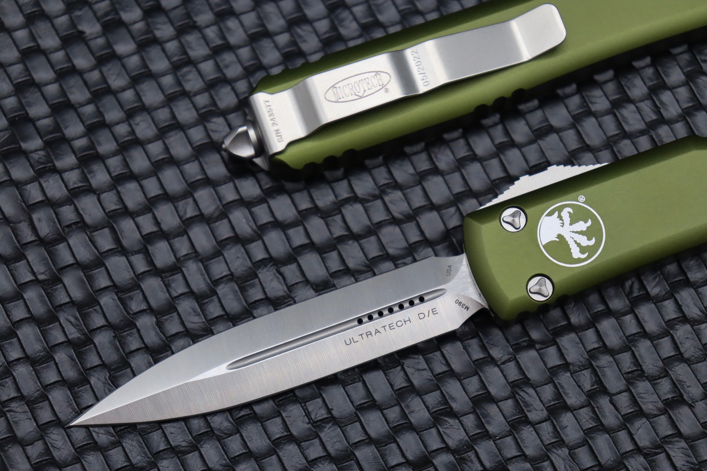 Microtech Ultratech Double Edge Satin Standard & OD Green 122-4OD