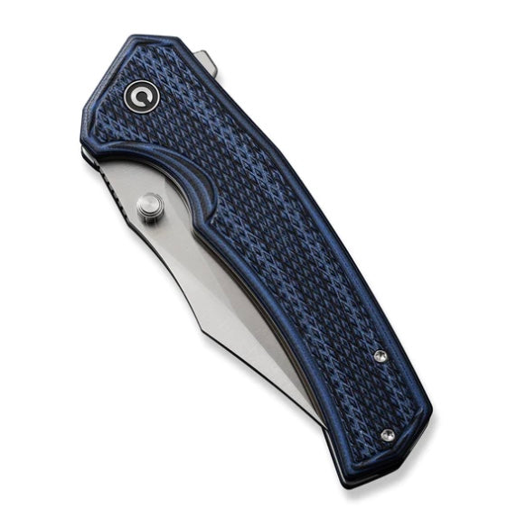 Civivi Vexillum Milled Blue/Black Layered G-10 & Satin Nitro-V C23003D-3