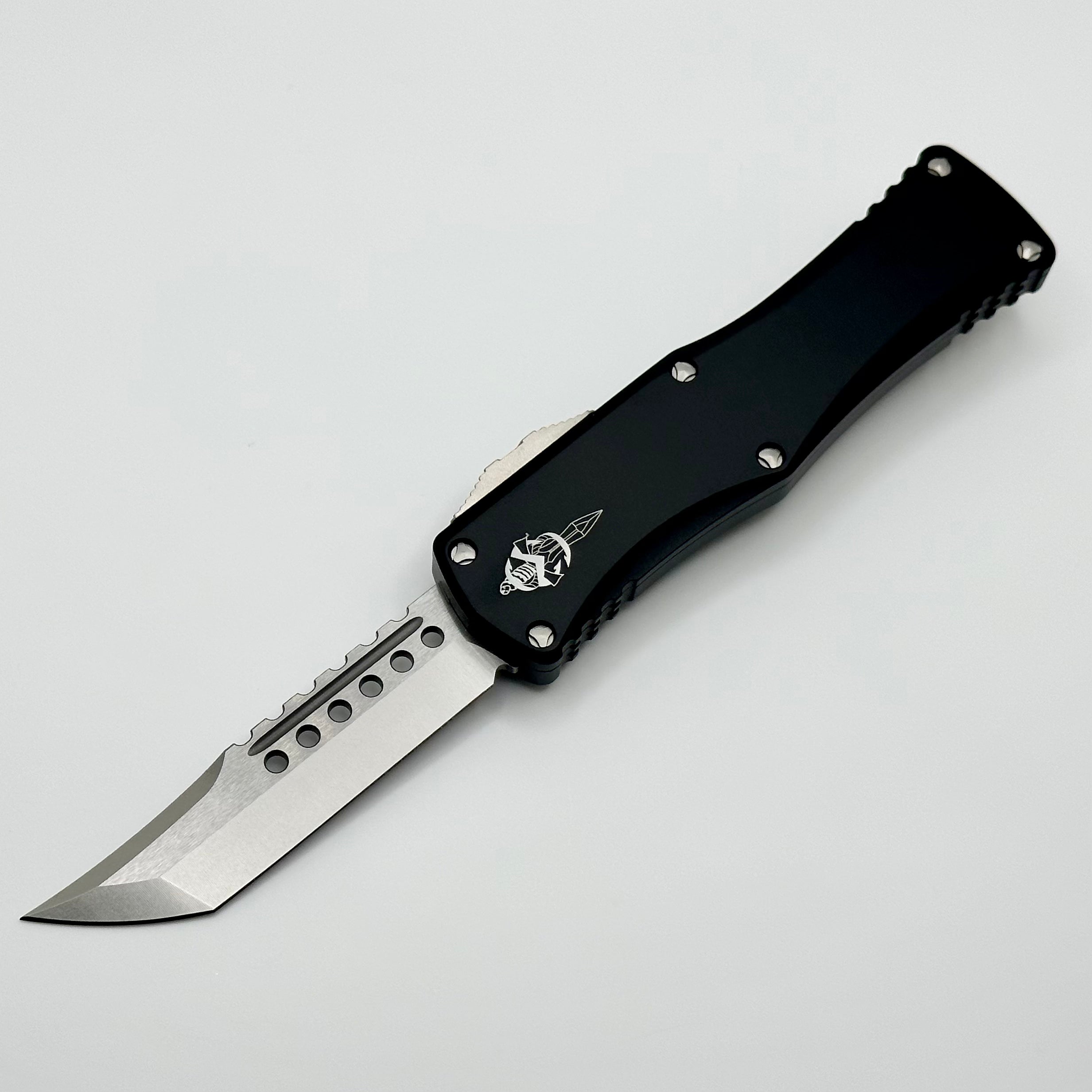 Microtech Hera S/N 002 Hellhound Stonewash & Black Signature Series 919-10S