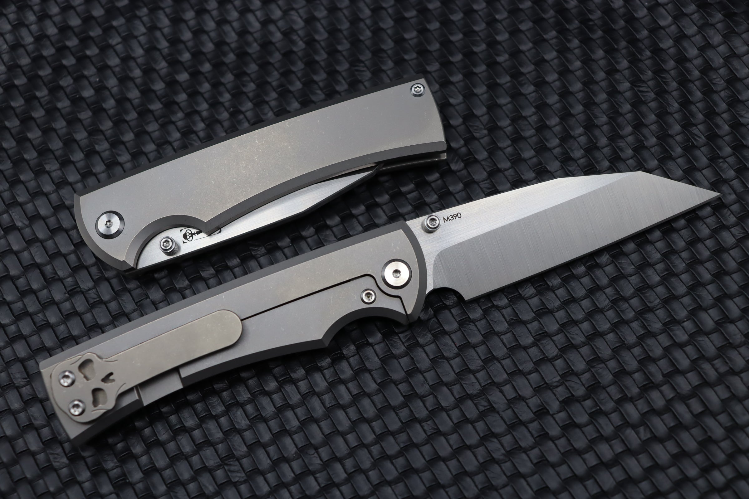 Chaves Knives 229 Sangre Wharncliffe M390 & Stonewash Titanium