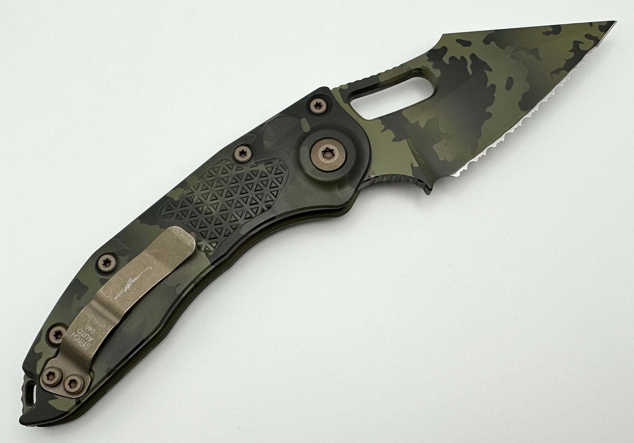 Microtech Borka Stitch F/S Olive Camo 169-3OCS