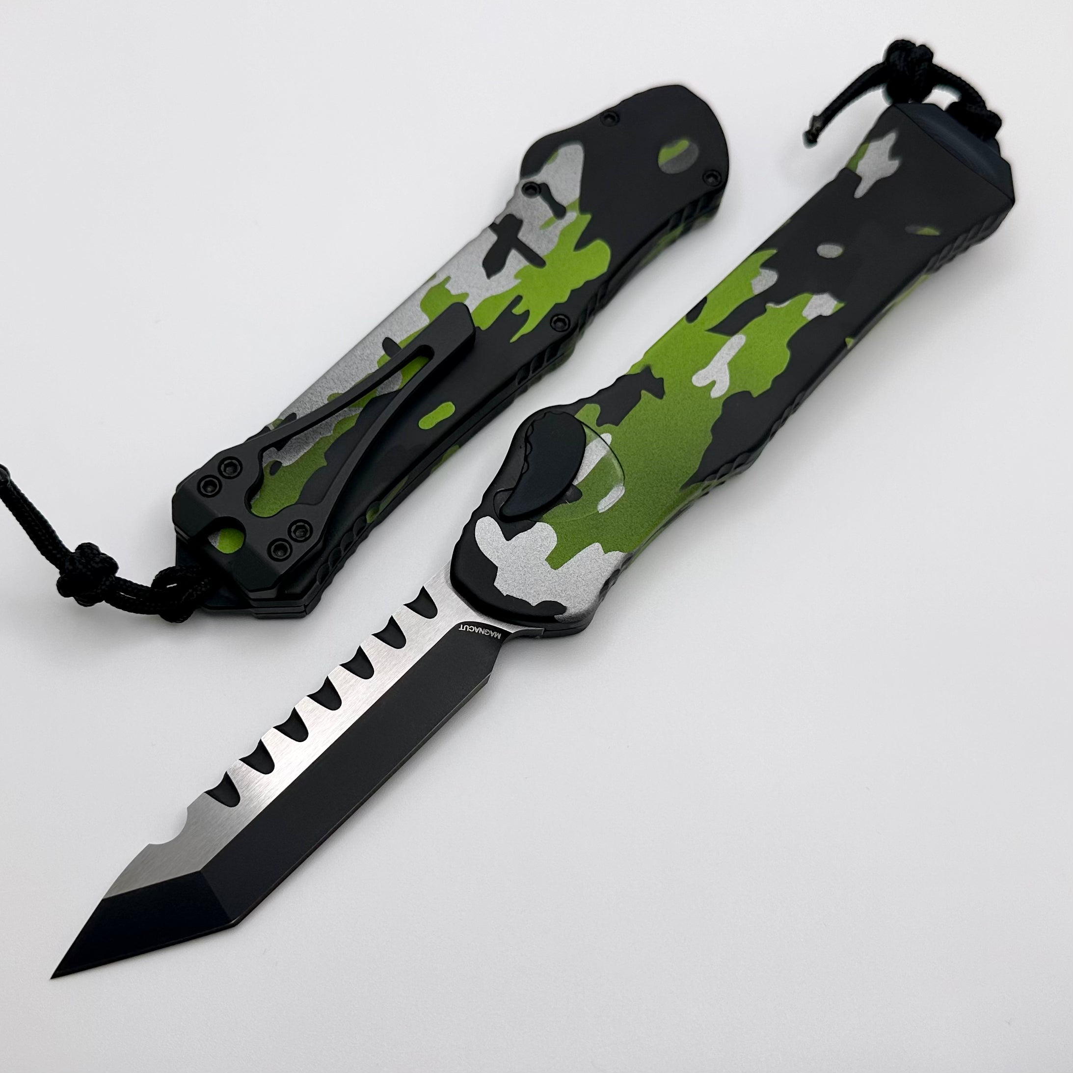 Heretic Hydra V3 Heretic Camo Aluminum Handle & Two Tone Cerakote Tanto MagnaCut H006-10A-HCAMO