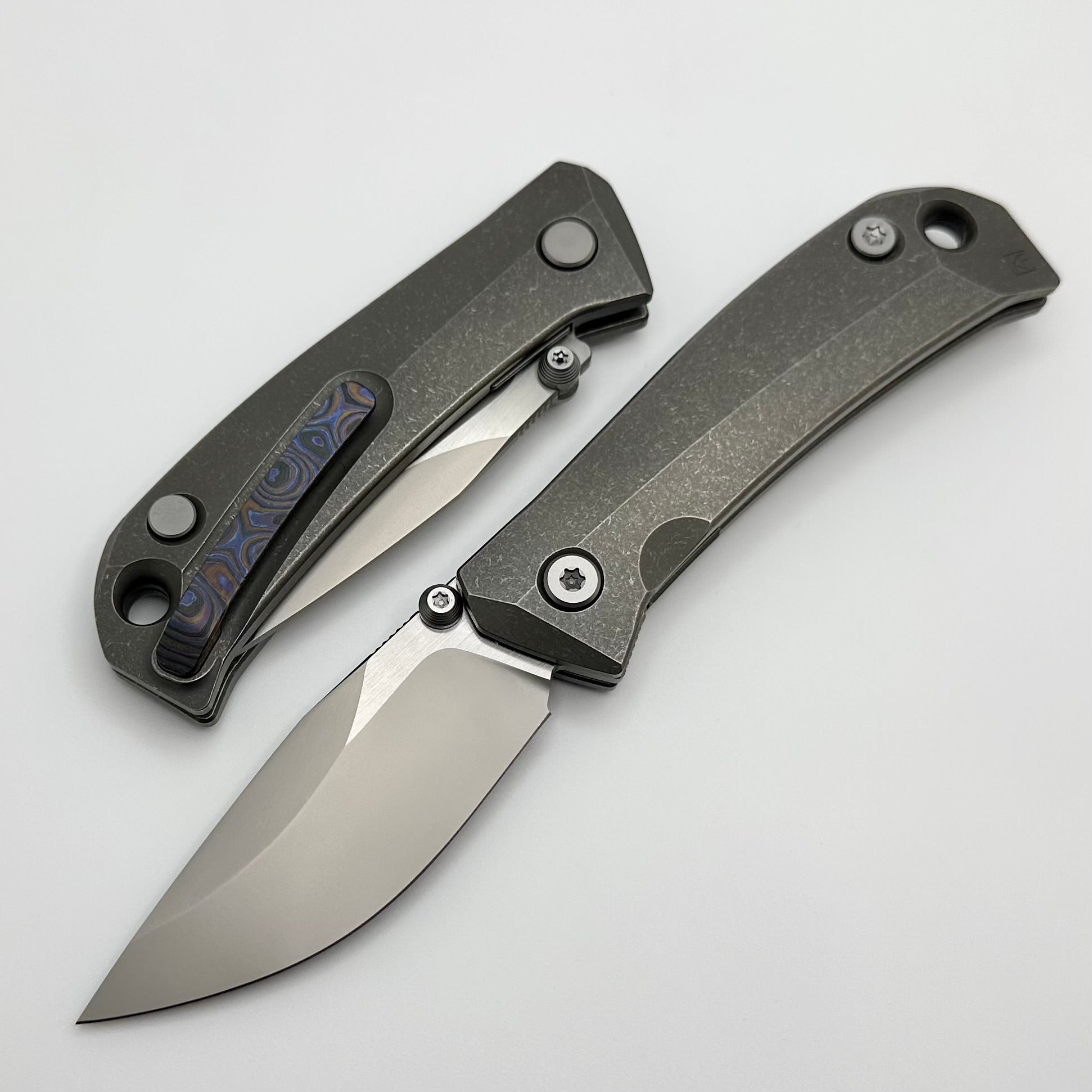 Custom Knife Factory Brat w/ M398 and Titanium/ZircuTi