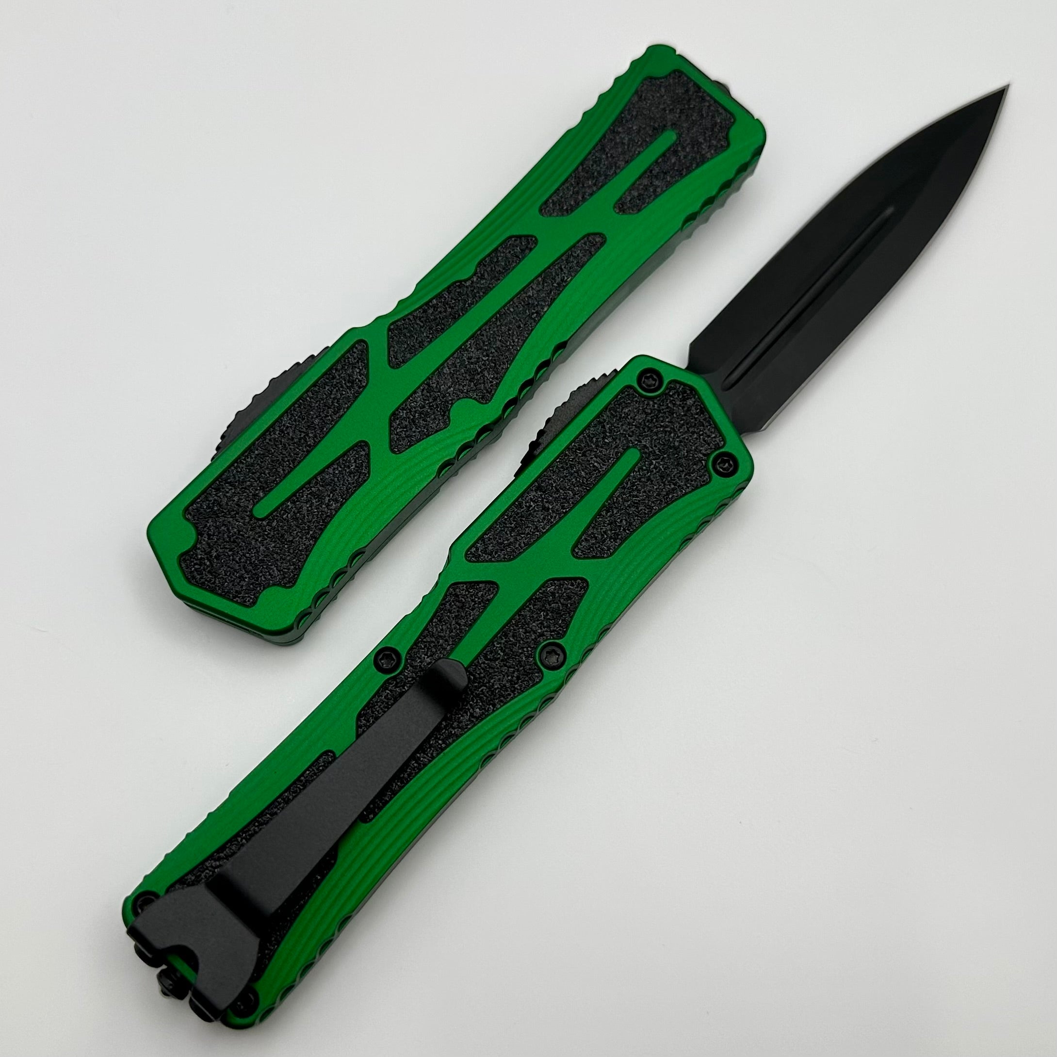 Heretic Knives Colossus DLC Double Edge Magnacut & Toxic Green Handle H041-6A-TXGRN