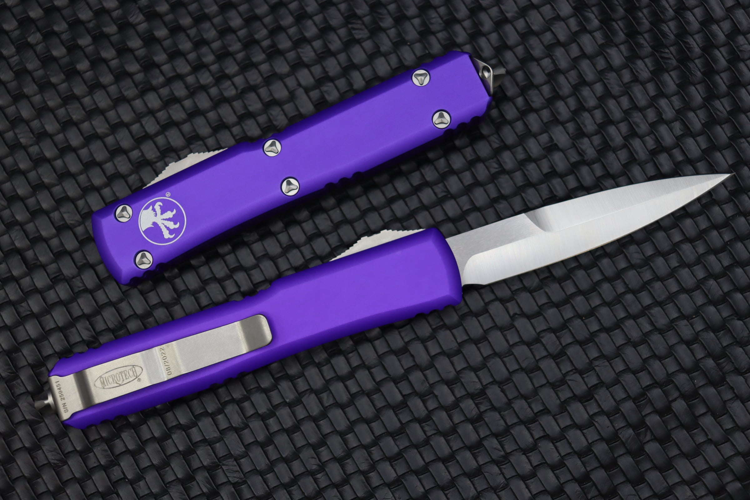 Microtech Ultratech Bayonet Satin Standard & Purple 120-4PU