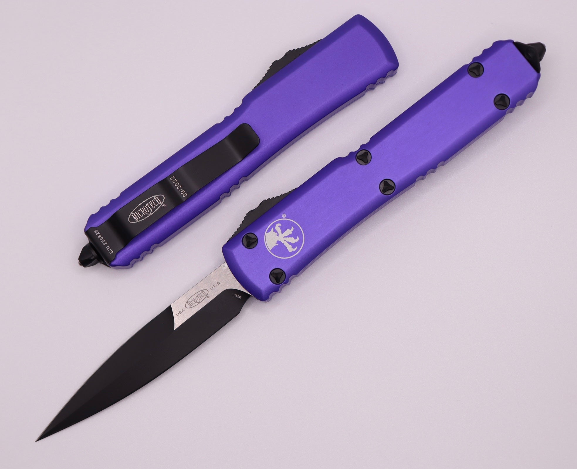 Microtech Ultratech Bayonet Grind Purple Standard 120-1PU