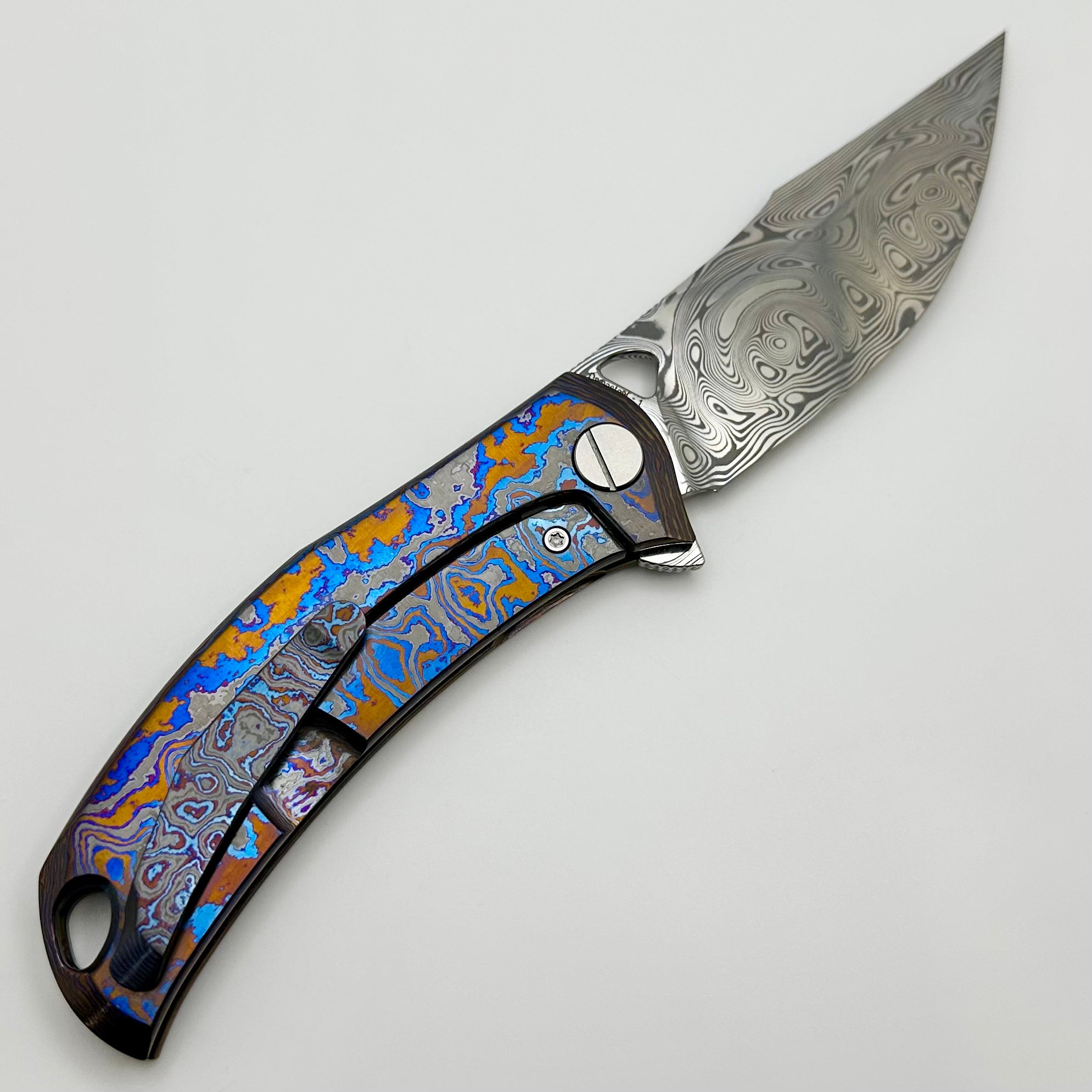 Custom Knife Factory Barm Full Dress w/ Damasteel & ZircuTi #1