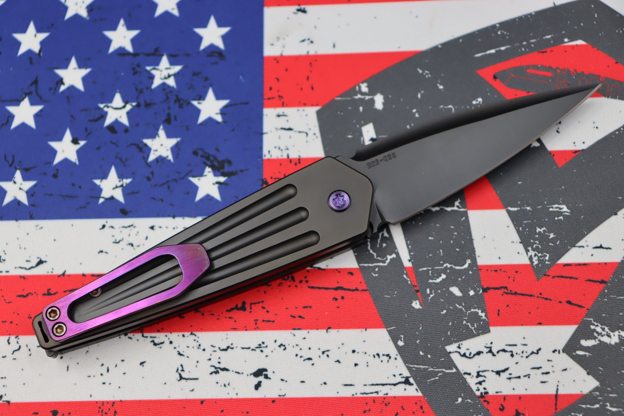 Medford Knife Nosferatu Auto PVD Handles w/ Violet Hardware/Clip & PVD S45VN