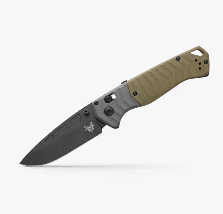 Benchmade PSK Gray & OD Green G-10 Handles w/ MagnaCut 593BK