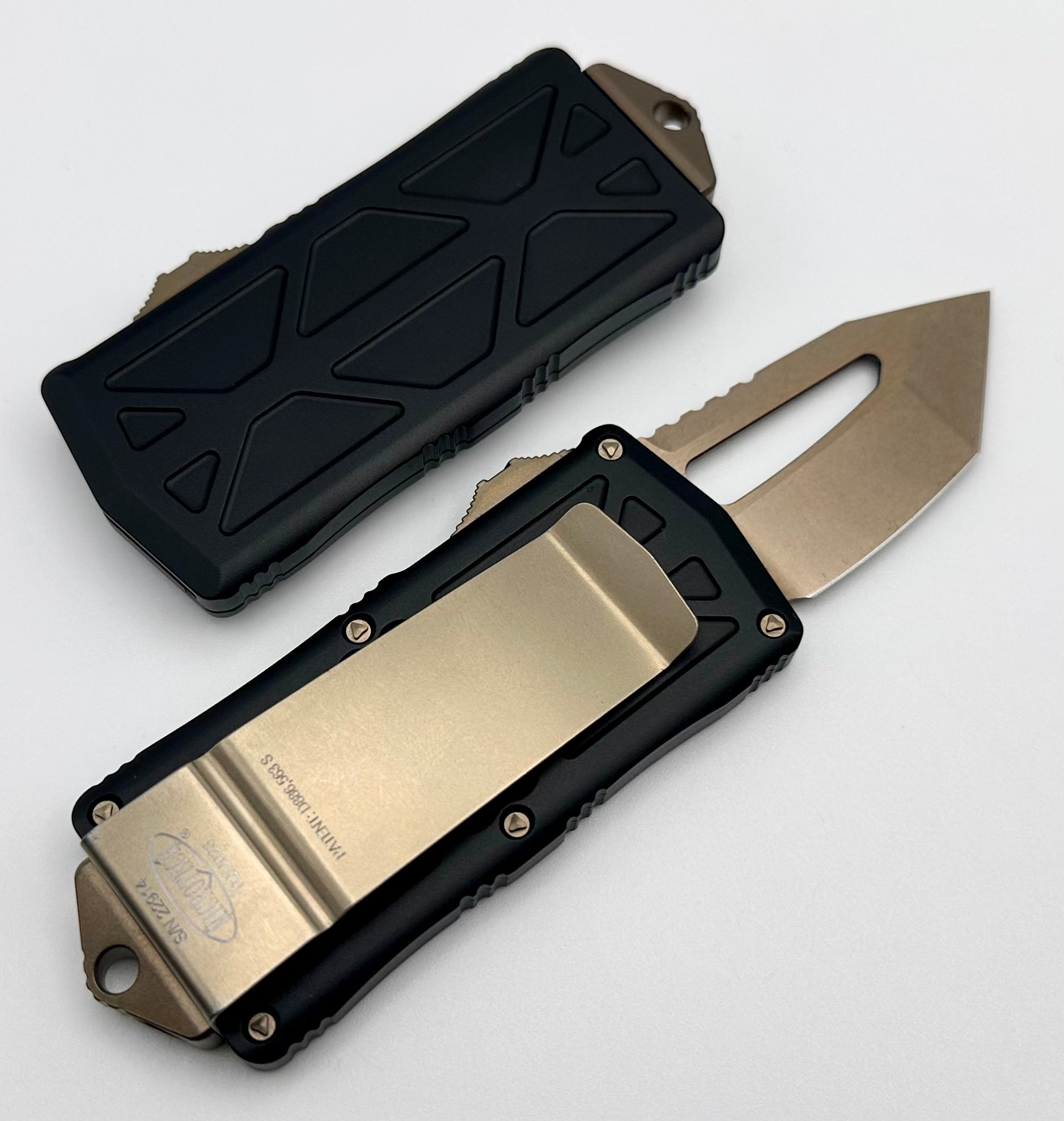 Microtech Exocet T/E Tanto Bronze Standard & Black 158-13