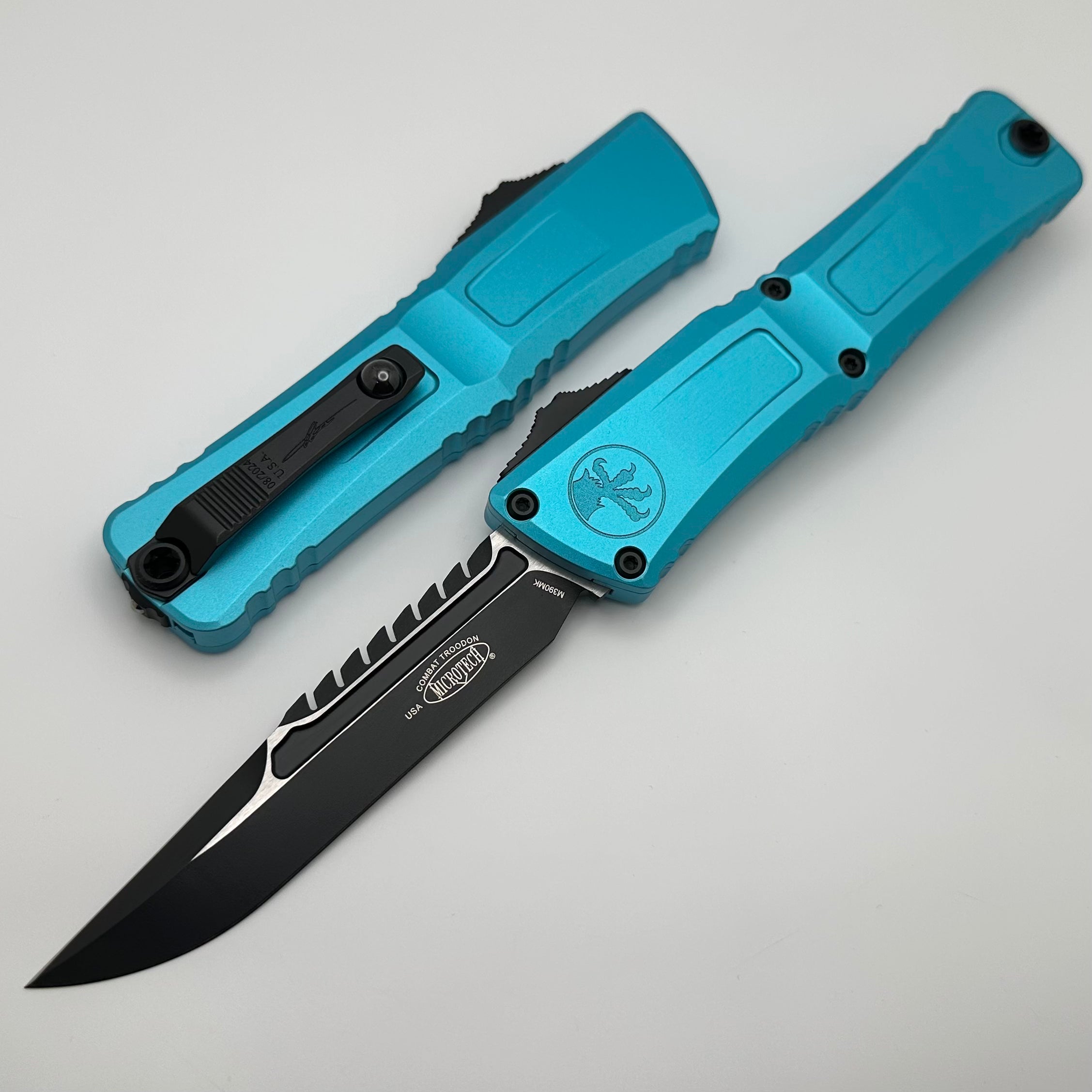 Microtech Knives Combat Troodon Gen III Interceptor Turquoise Standard Signature Series 1217-1TQS