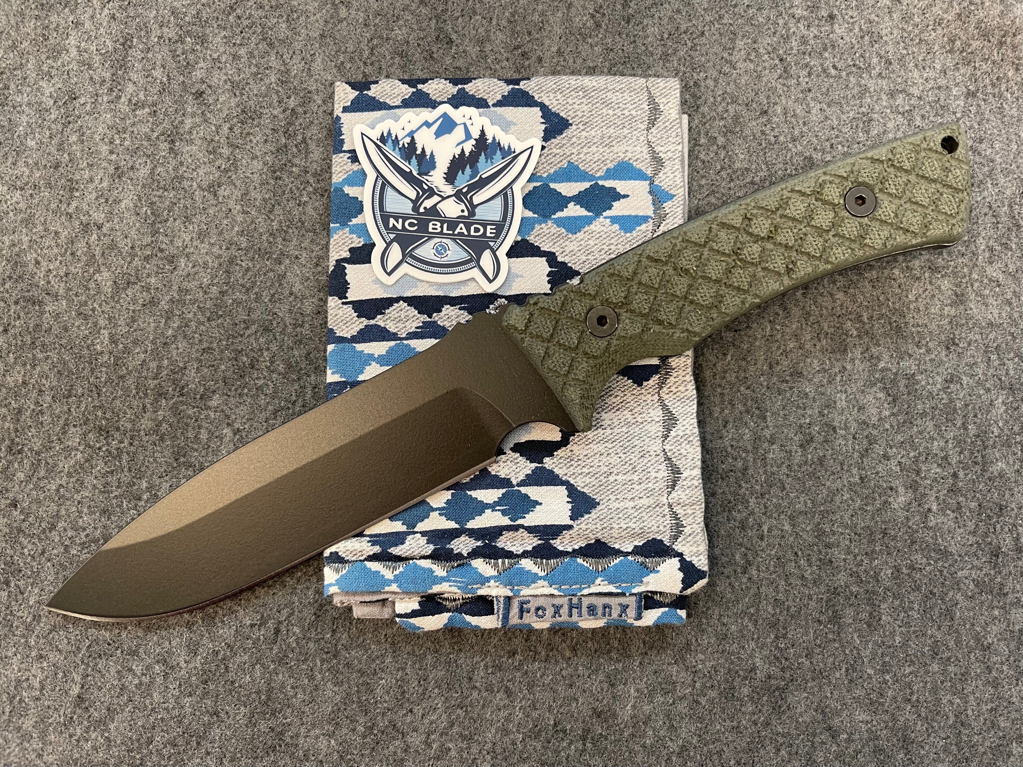 Spartan Blades Damysus Fixed Blade Green Micarta SBSL003BKGR