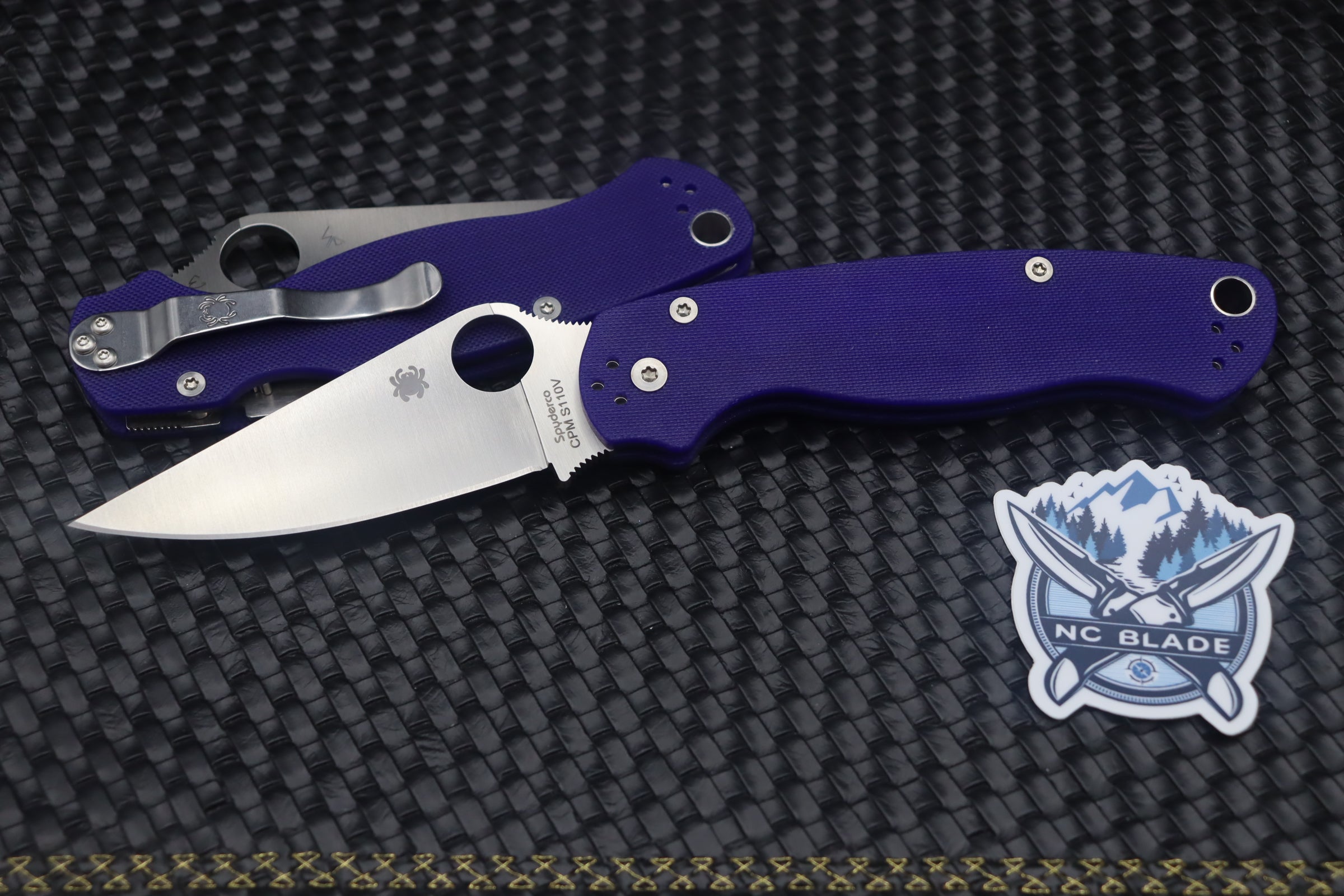 Spyderco Paramilitary 2 Dark Blue G-10 & S110V C81GPDBL2