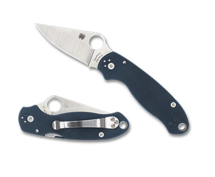 Spyderco Para 3 Cobalt Blue G-10 & SPY27 C223GPCBL