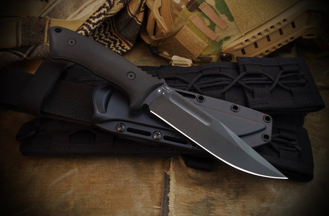 Spartan Harsey Fighter Black 1095 Fixed Blade SBSL006BK